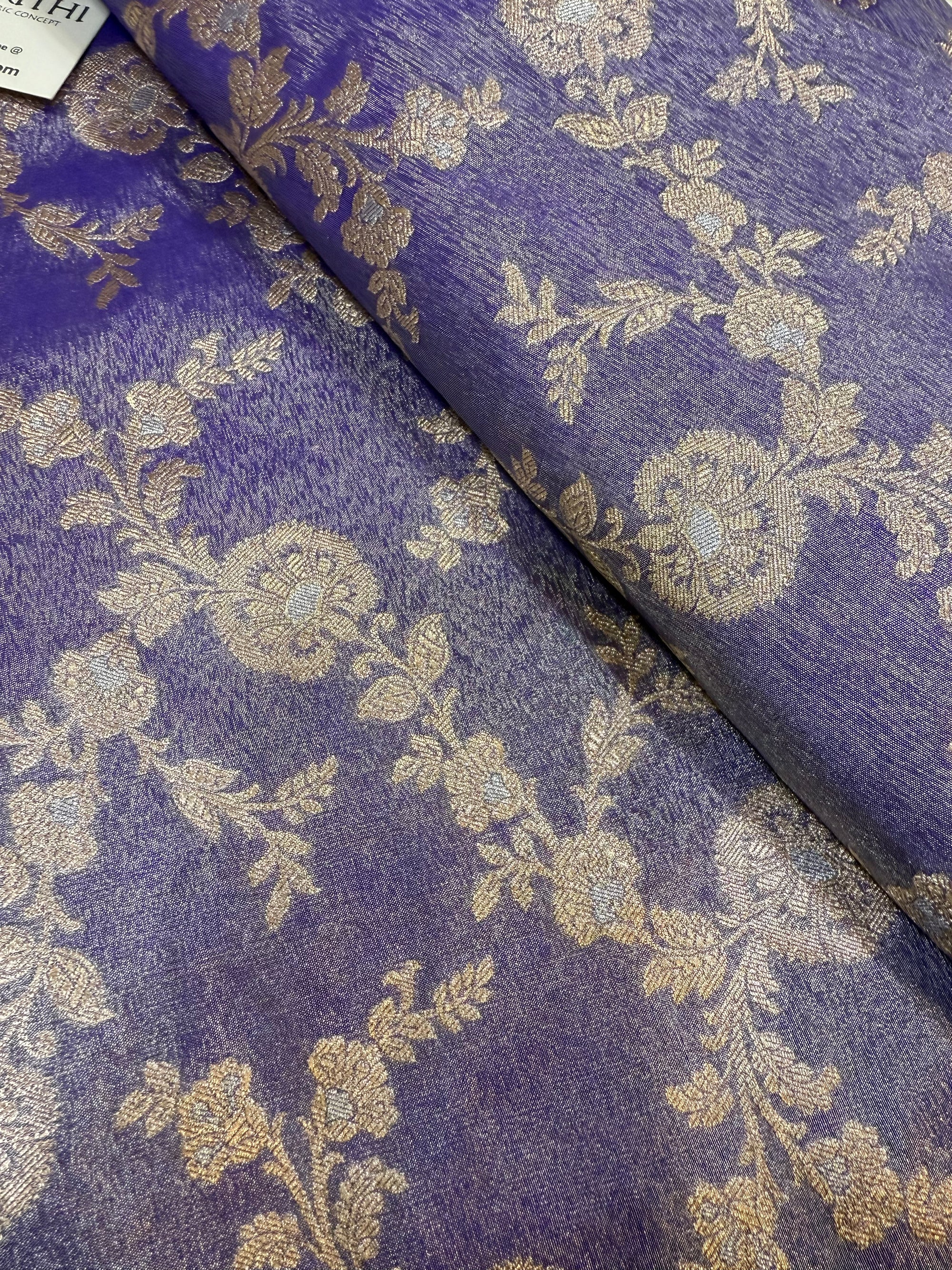 Pure Banarasi tissue fabric
