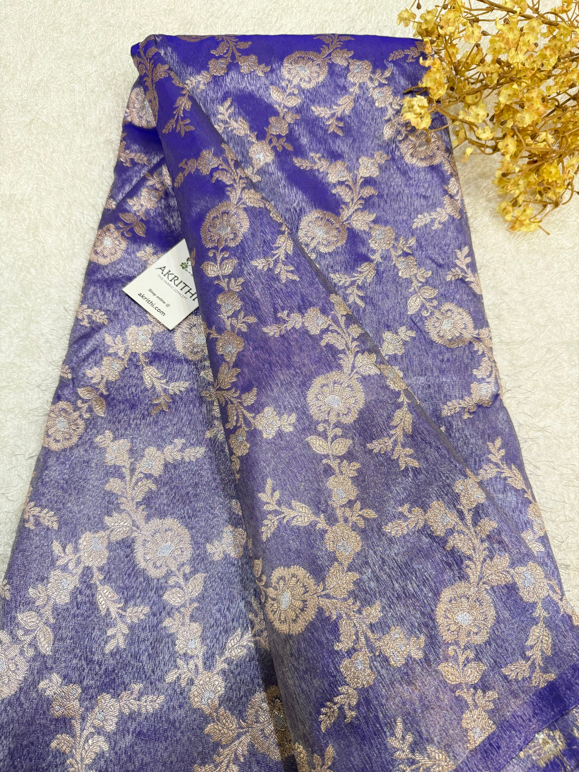 Pure Banarasi tissue fabric