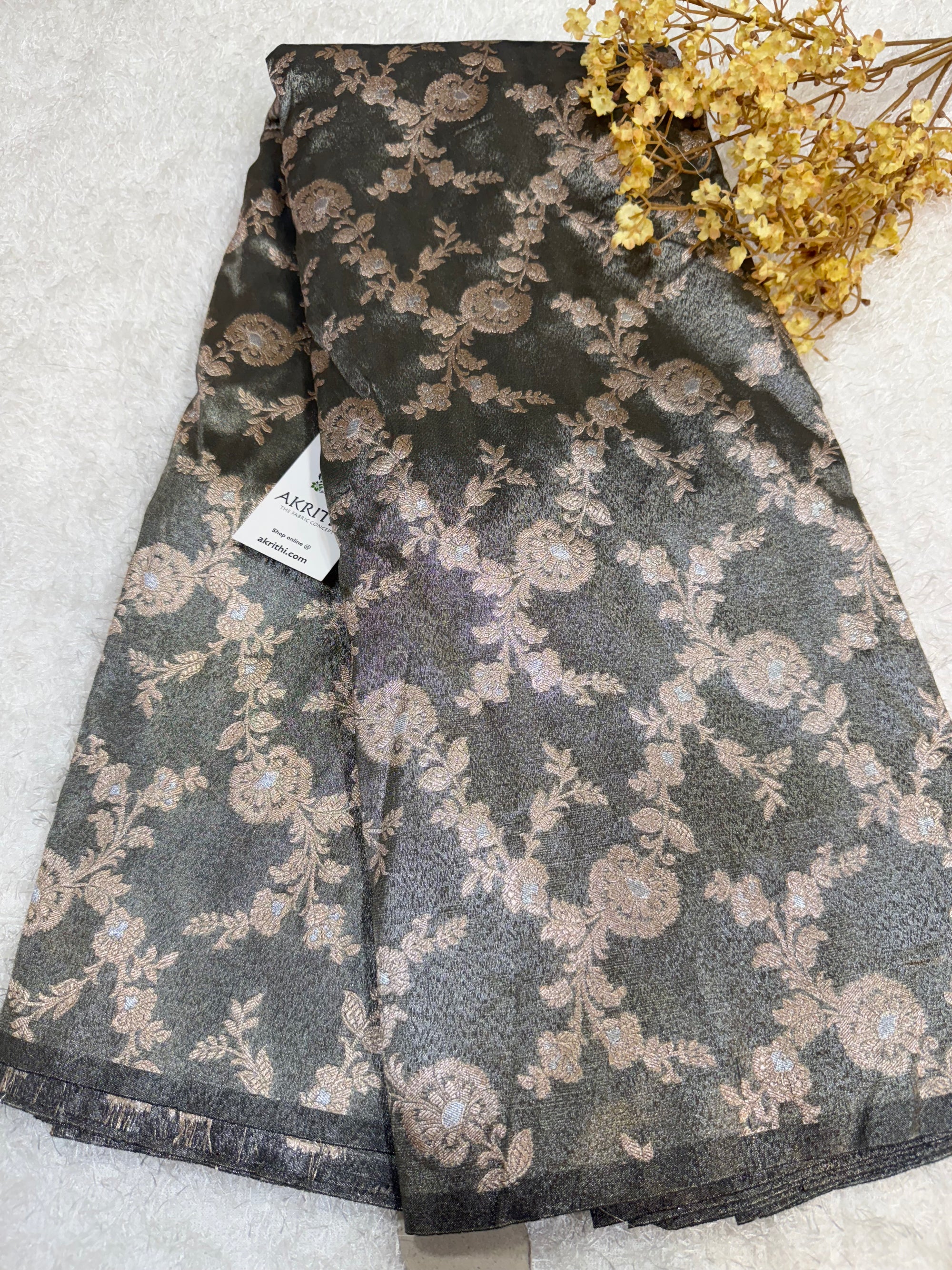 Pure Banarasi tissue fabric
