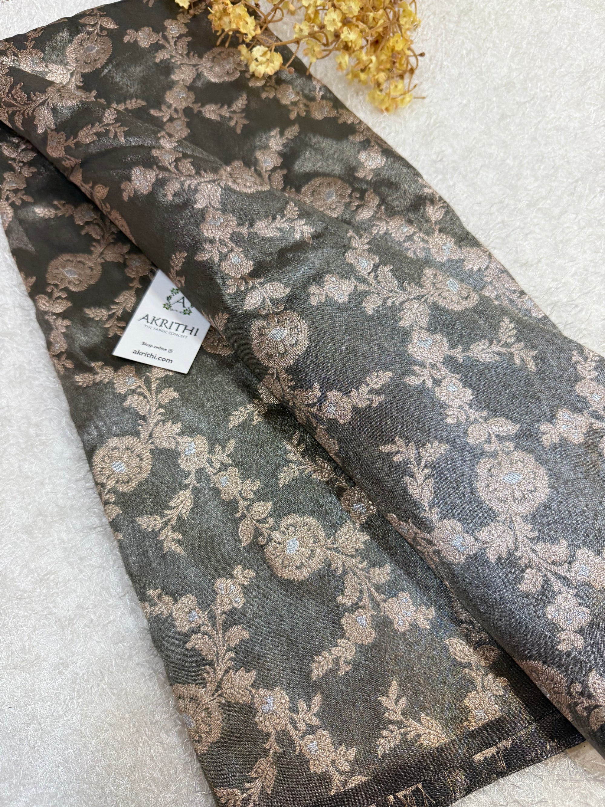 Pure Banarasi tissue fabric