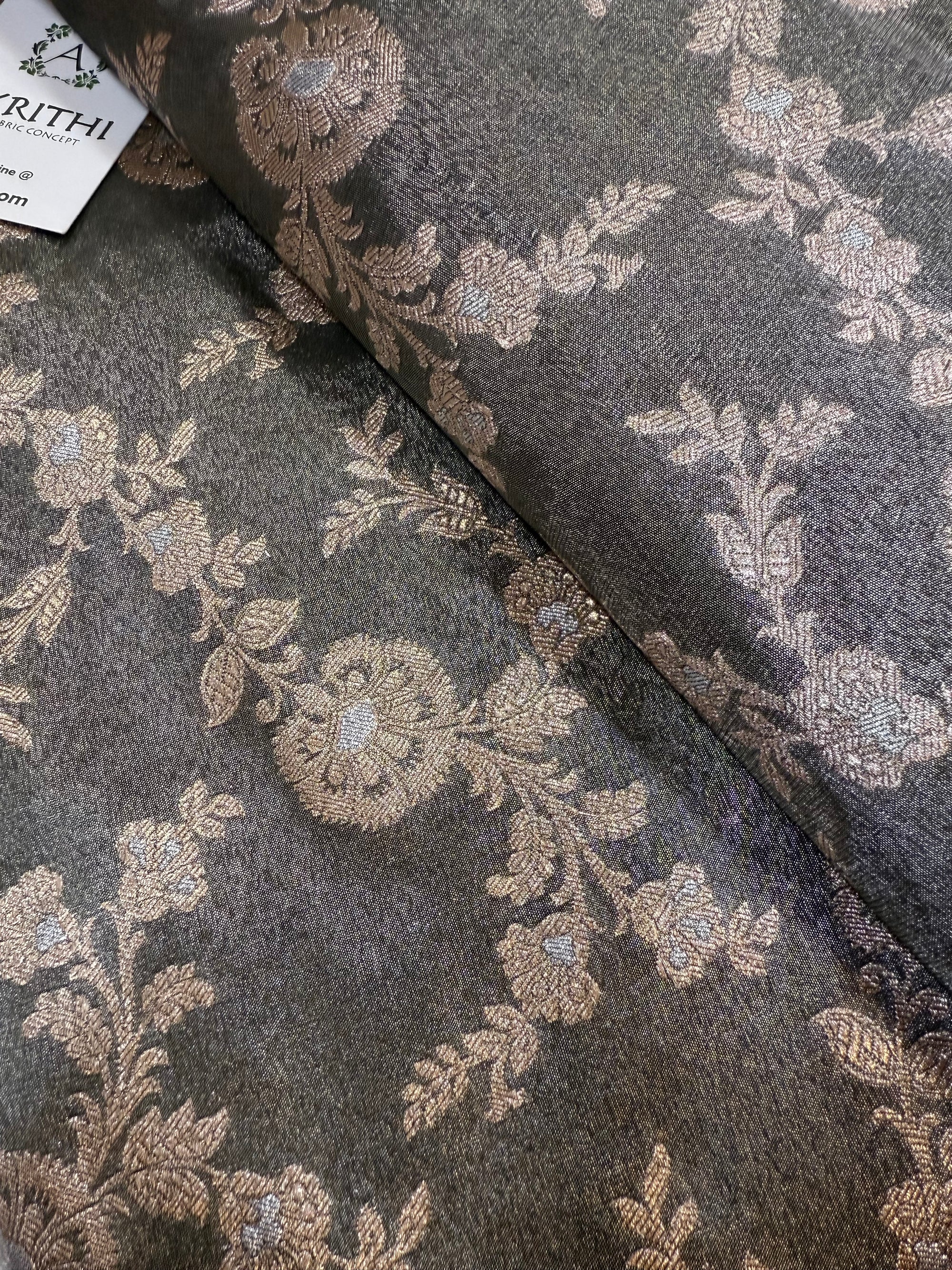 Pure Banarasi tissue fabric