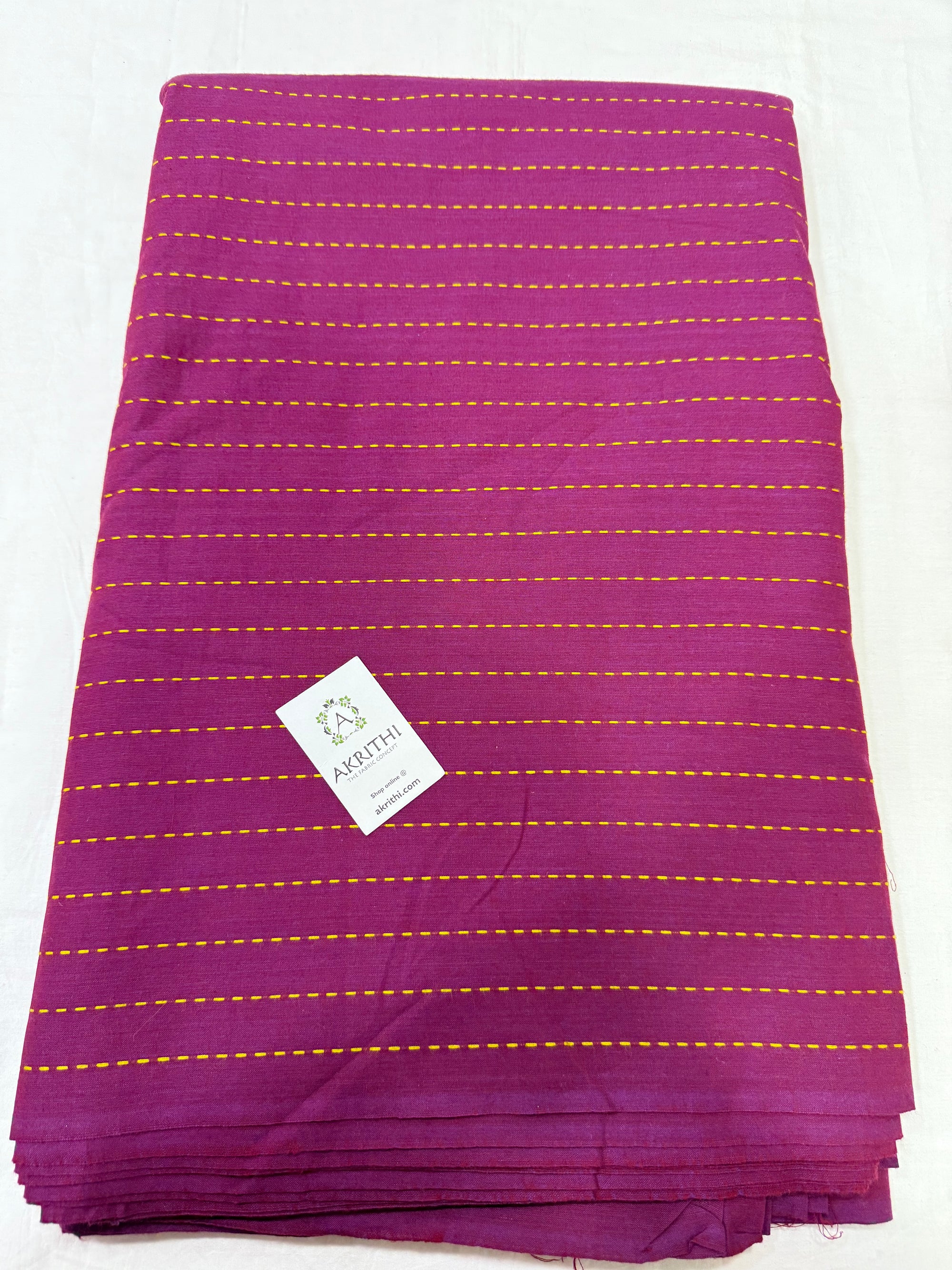 Handloom Woven pure cotton fabric