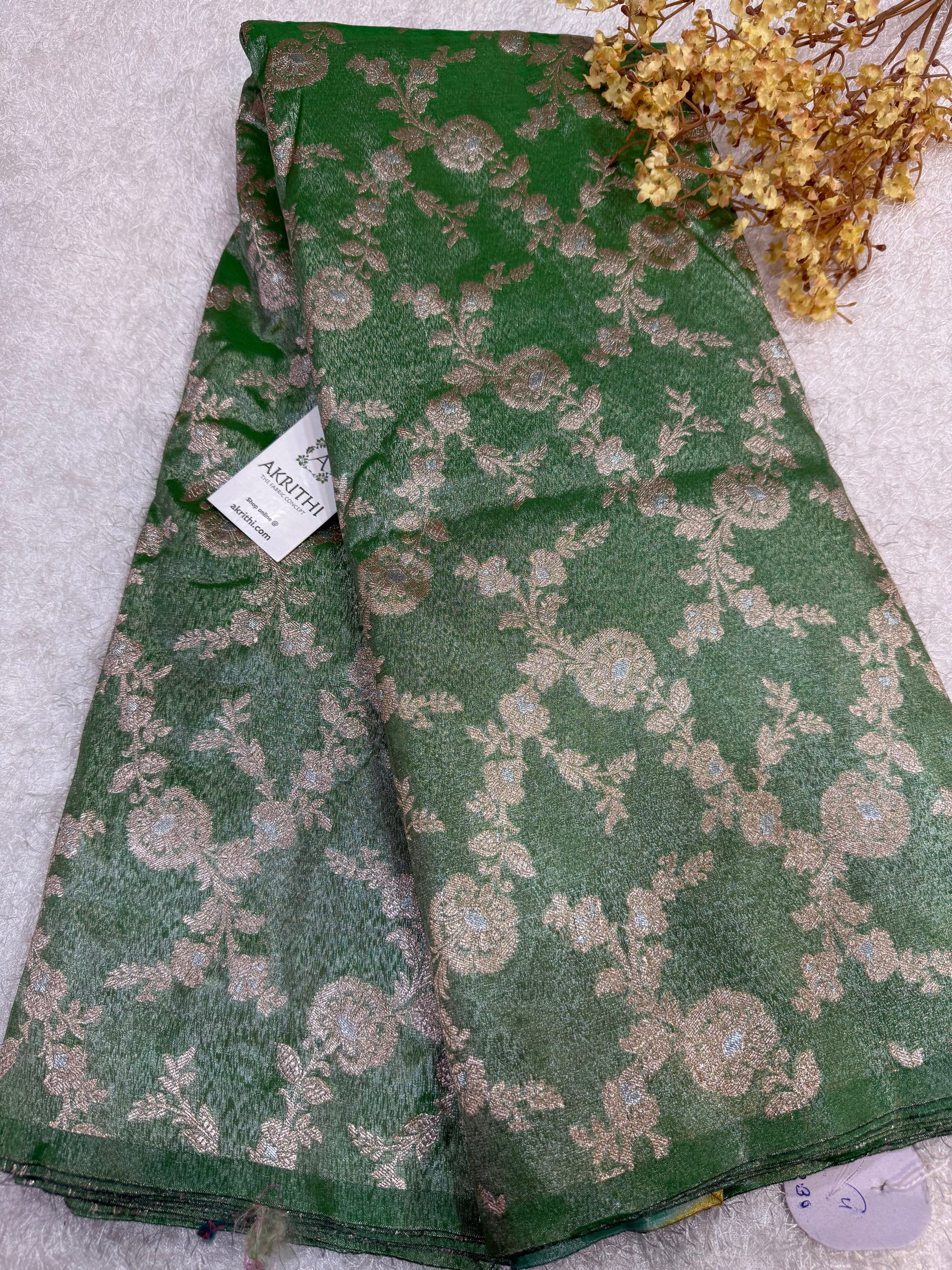 Pure Banarasi tissue fabric