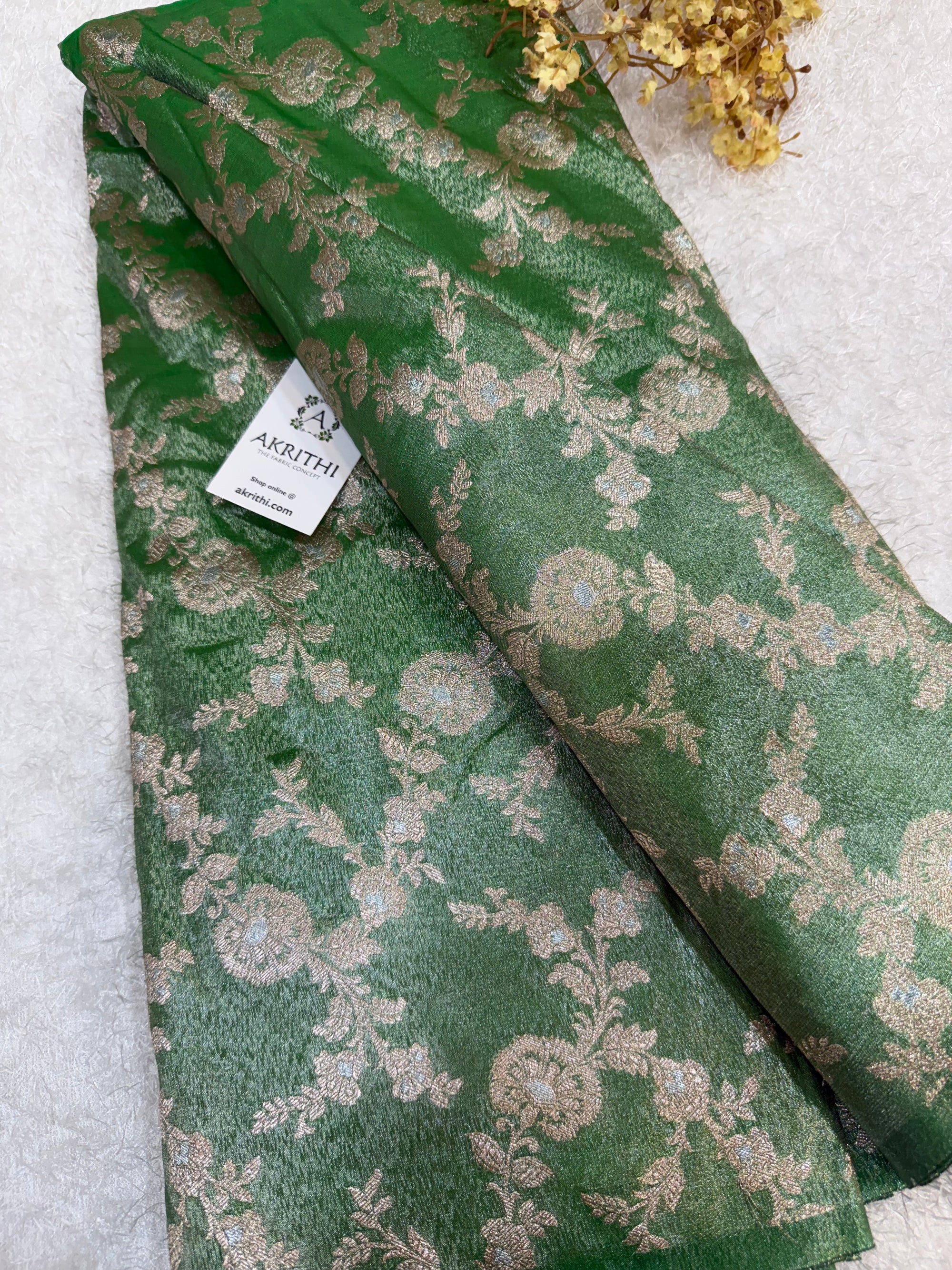 Pure Banarasi tissue fabric