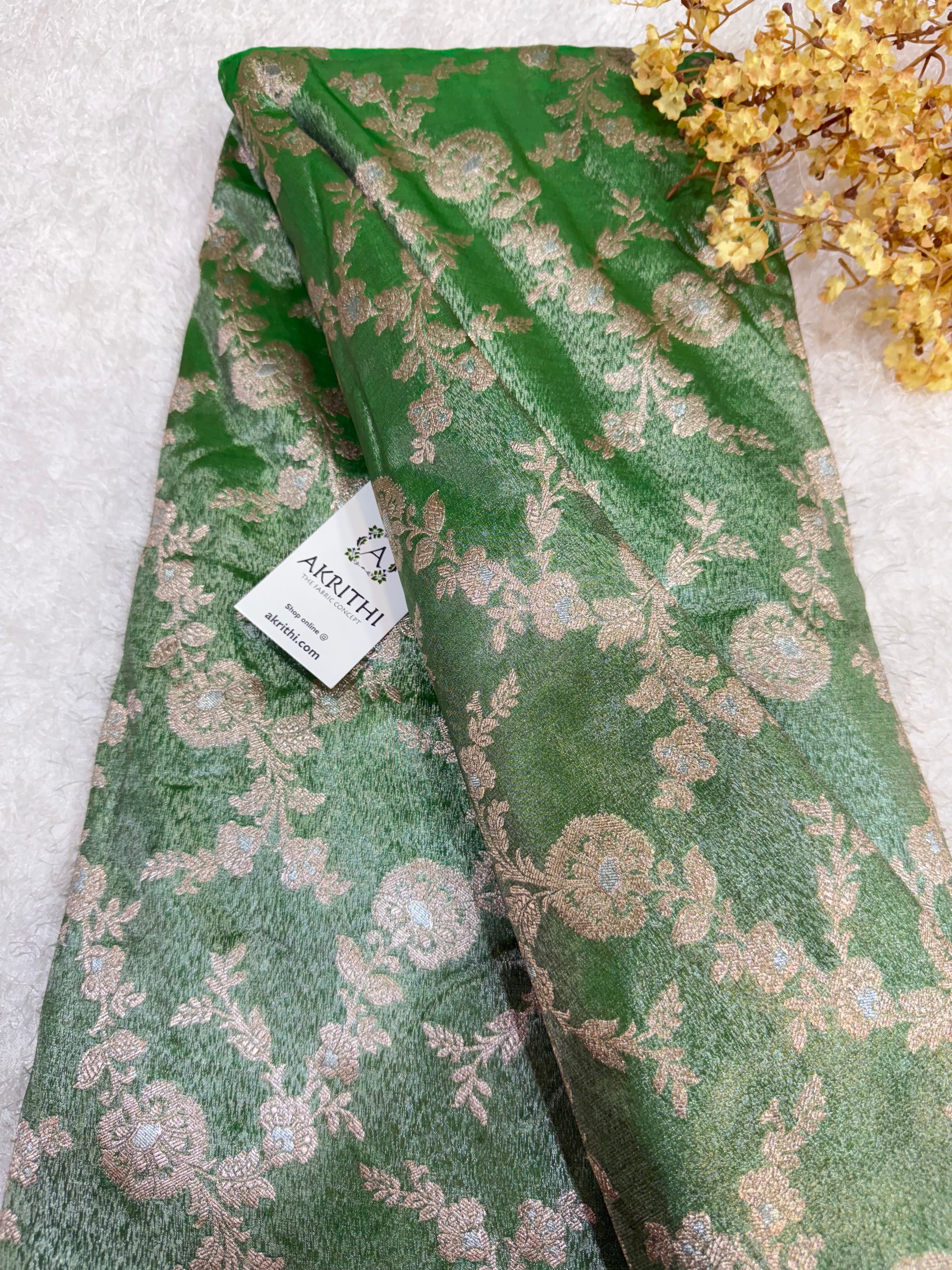 Pure Banarasi tissue fabric