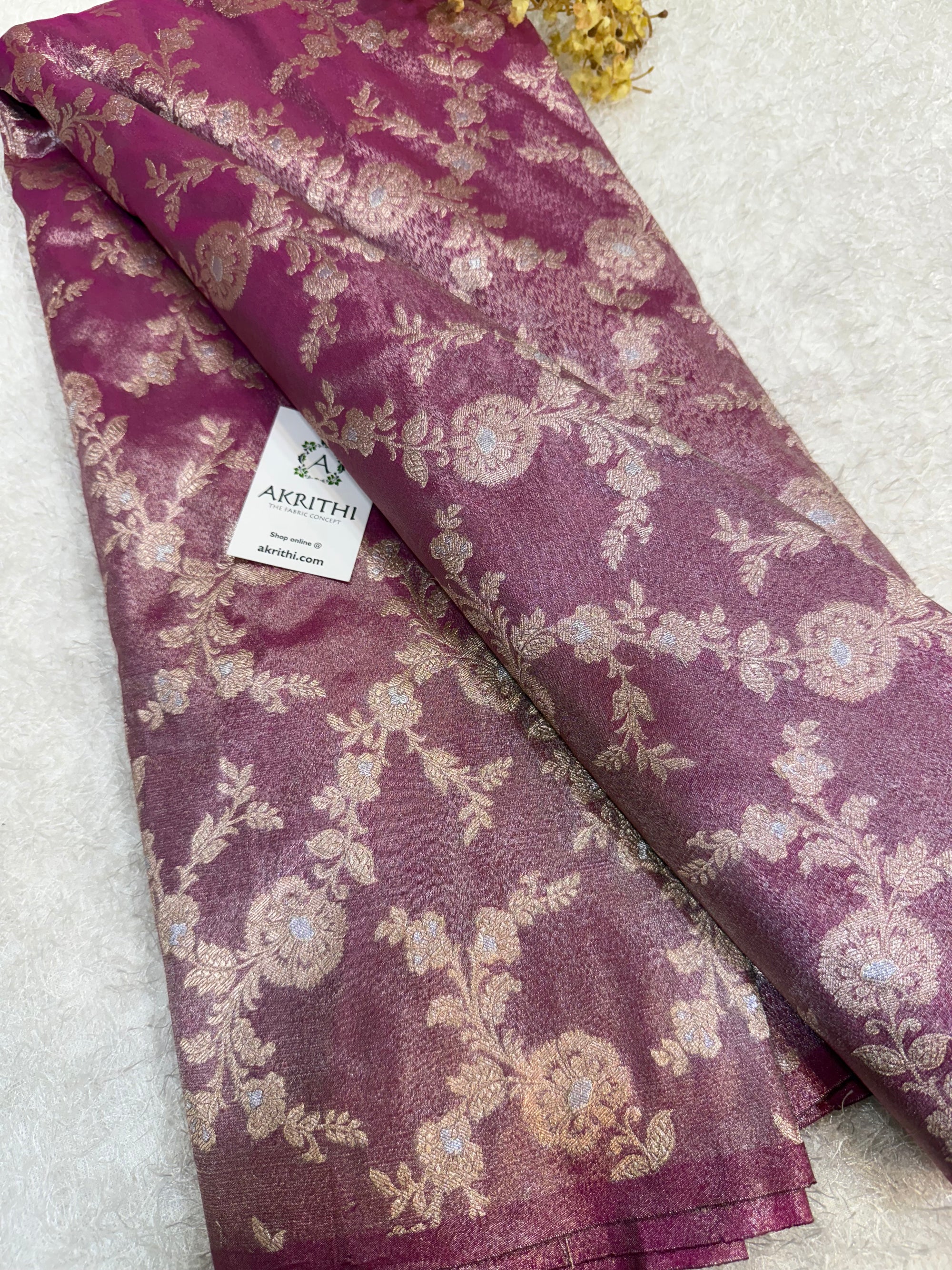 Pure Banarasi tissue fabric
