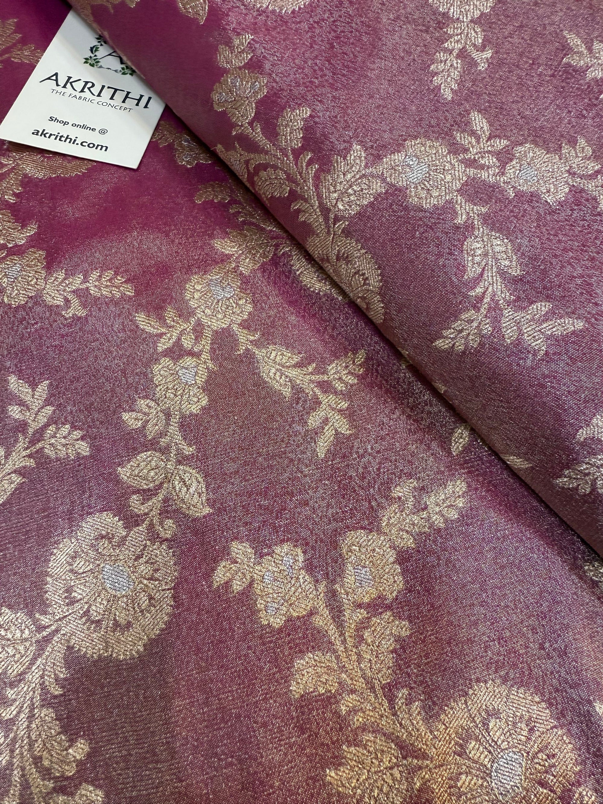 Pure Banarasi tissue fabric