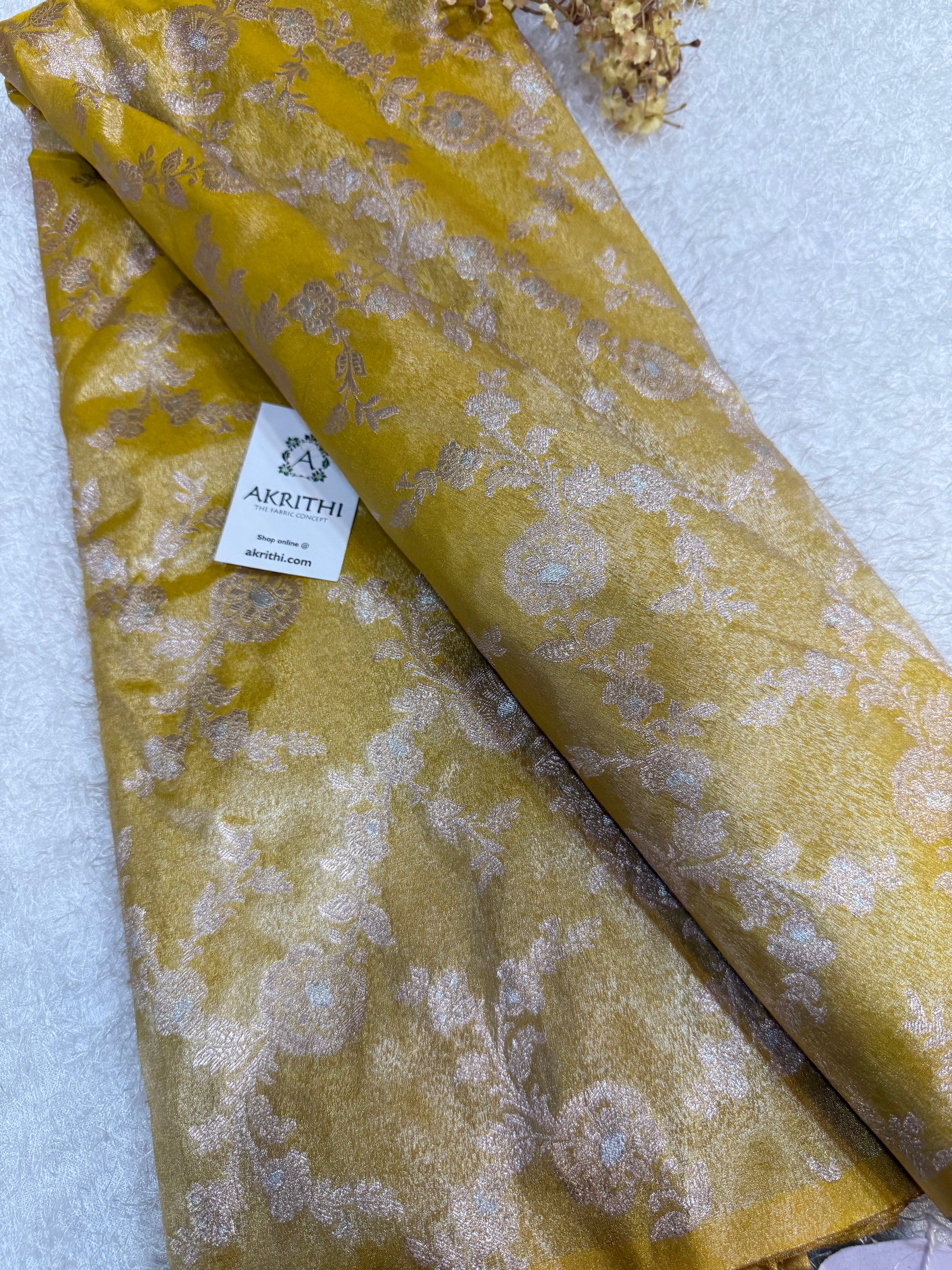 Pure Banarasi tissue fabric