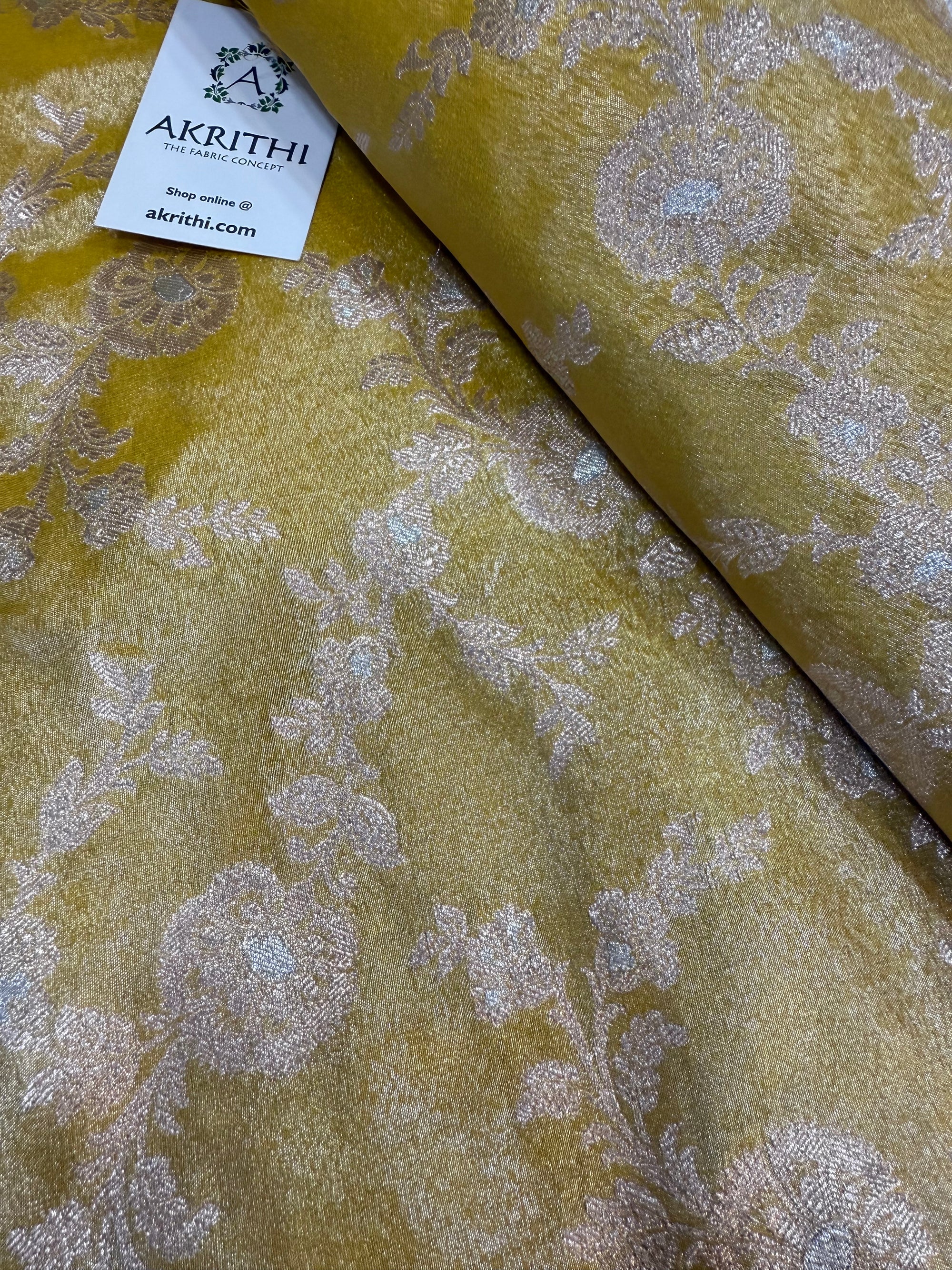 Pure Banarasi tissue fabric