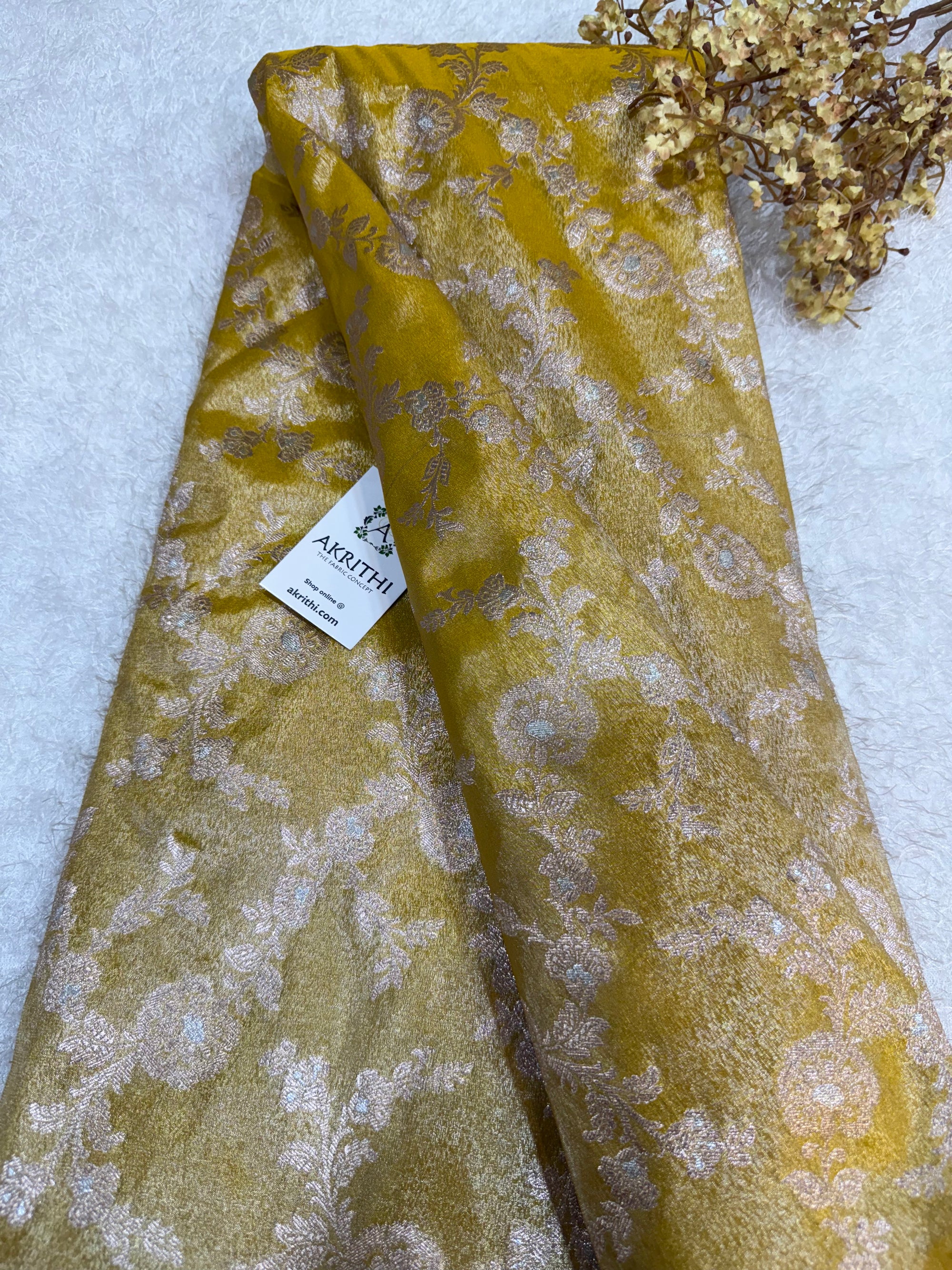Pure Banarasi tissue fabric