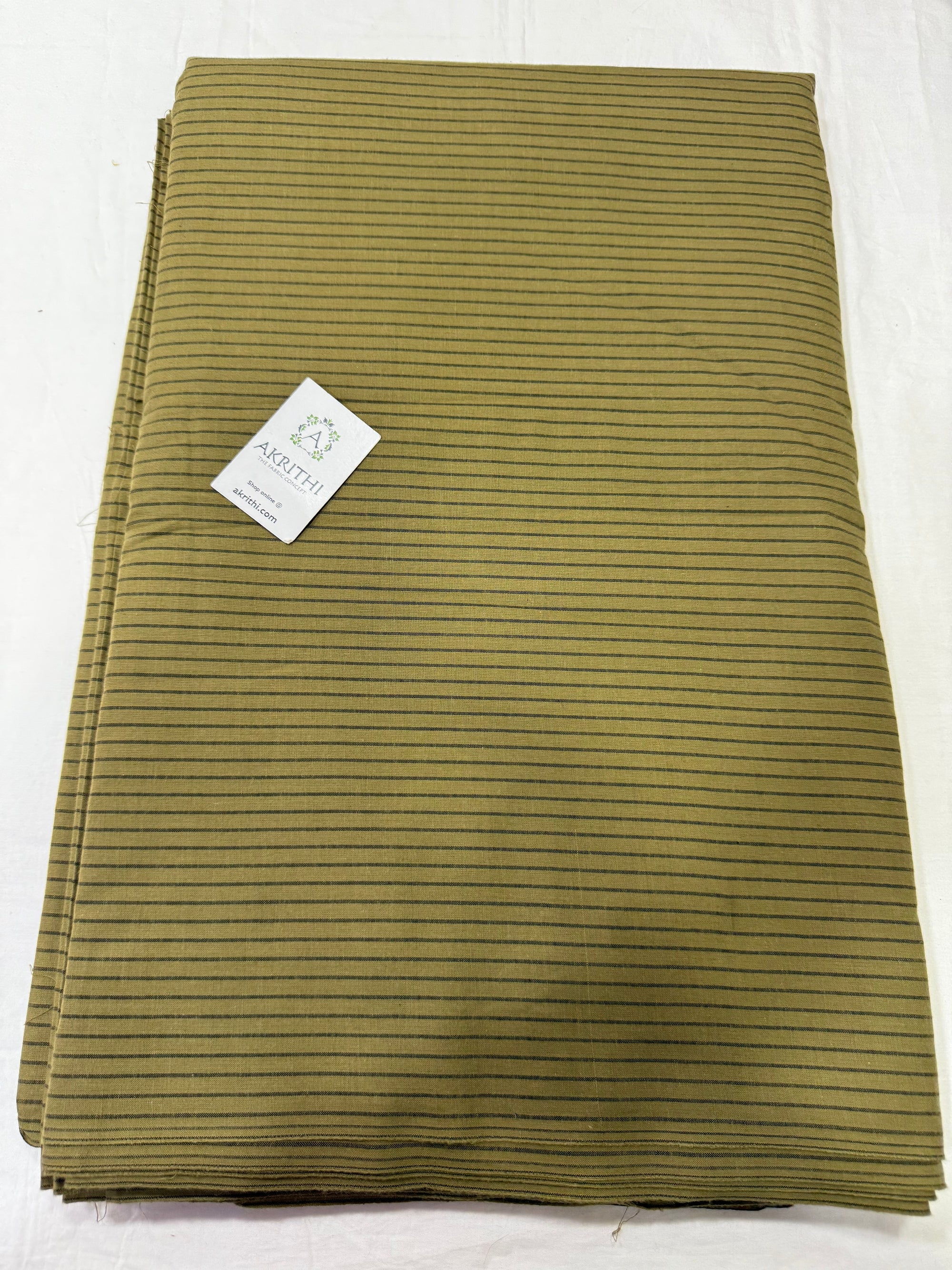 Handloom Woven pure cotton fabric 90 CM CUT