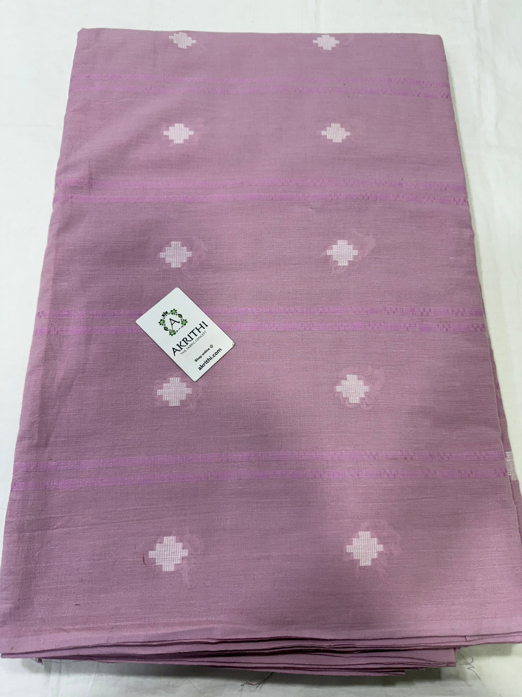 Handloom Woven pure cotton fabric
