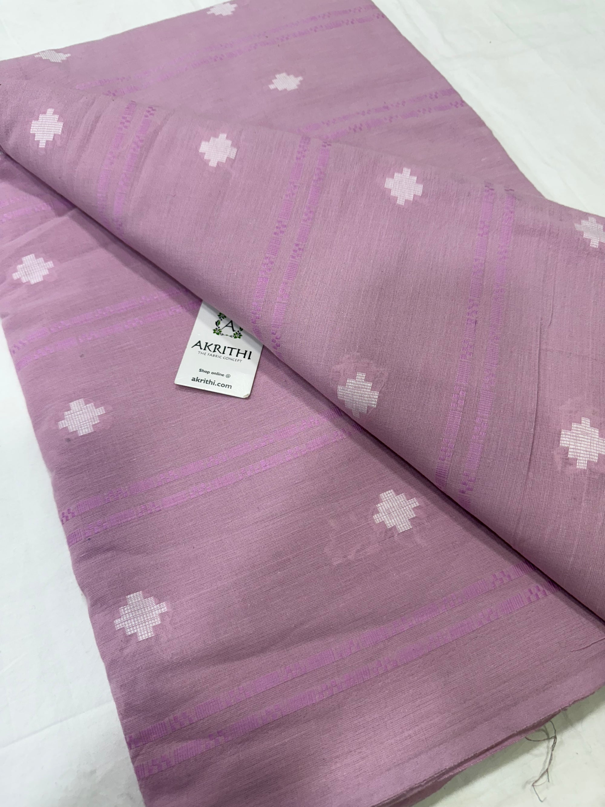 Handloom Woven pure cotton fabric