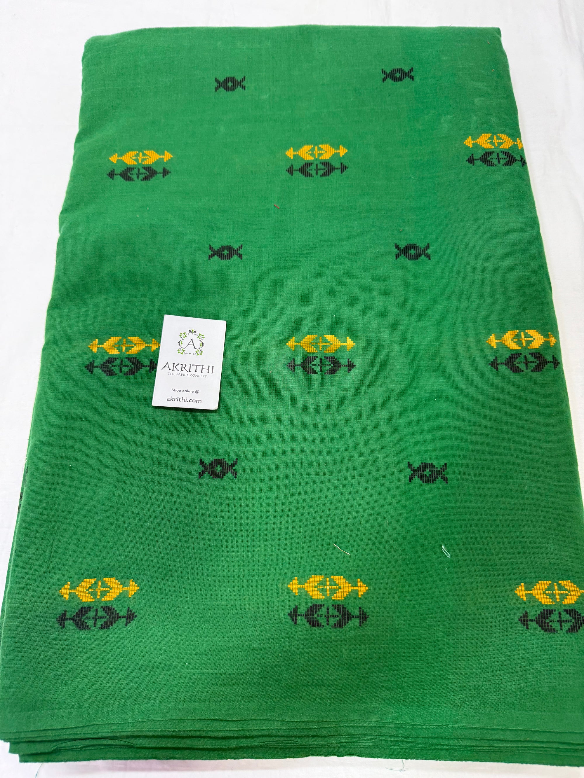 Handloom Woven pure cotton fabric