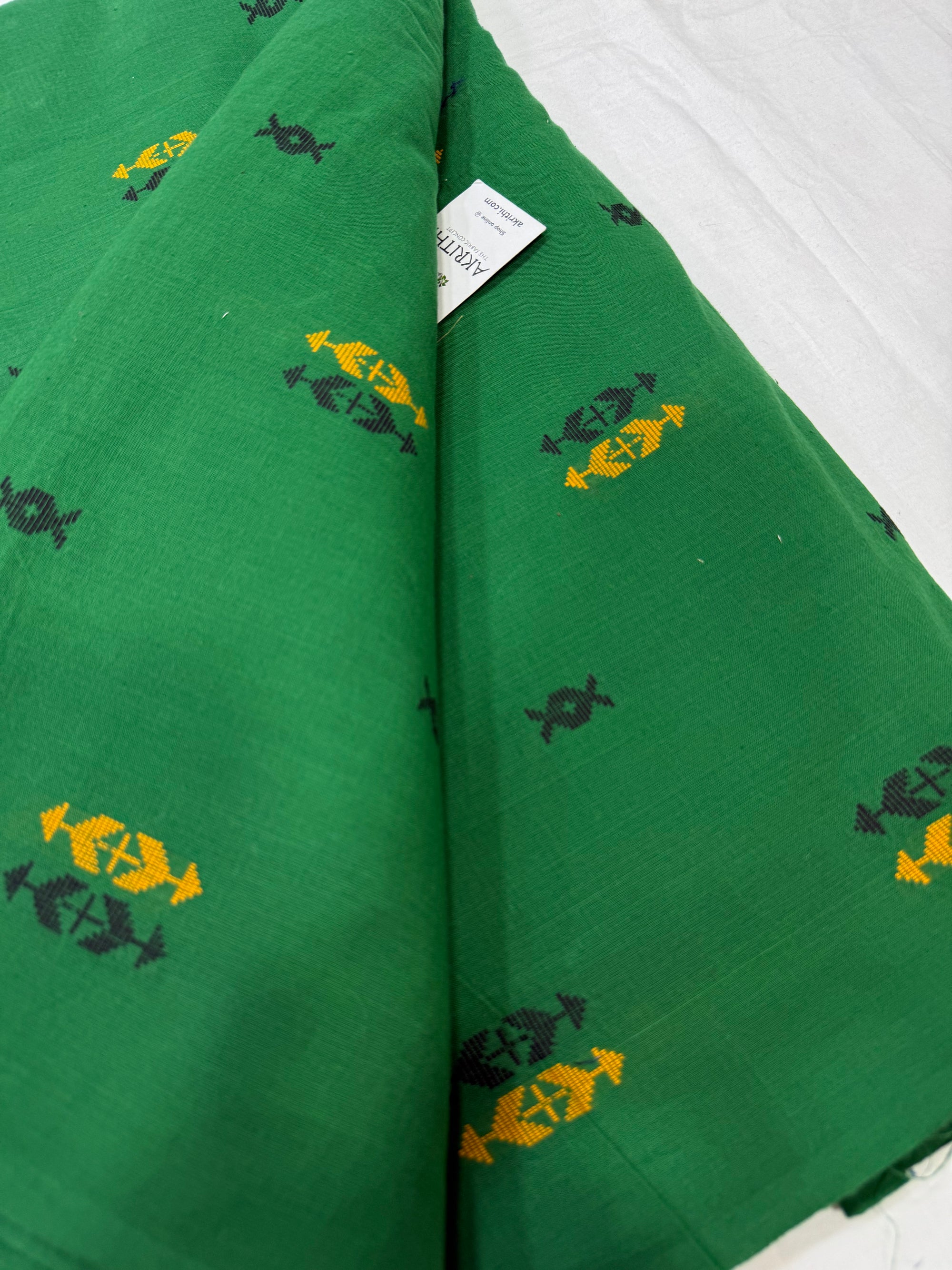 Handloom Woven pure cotton fabric