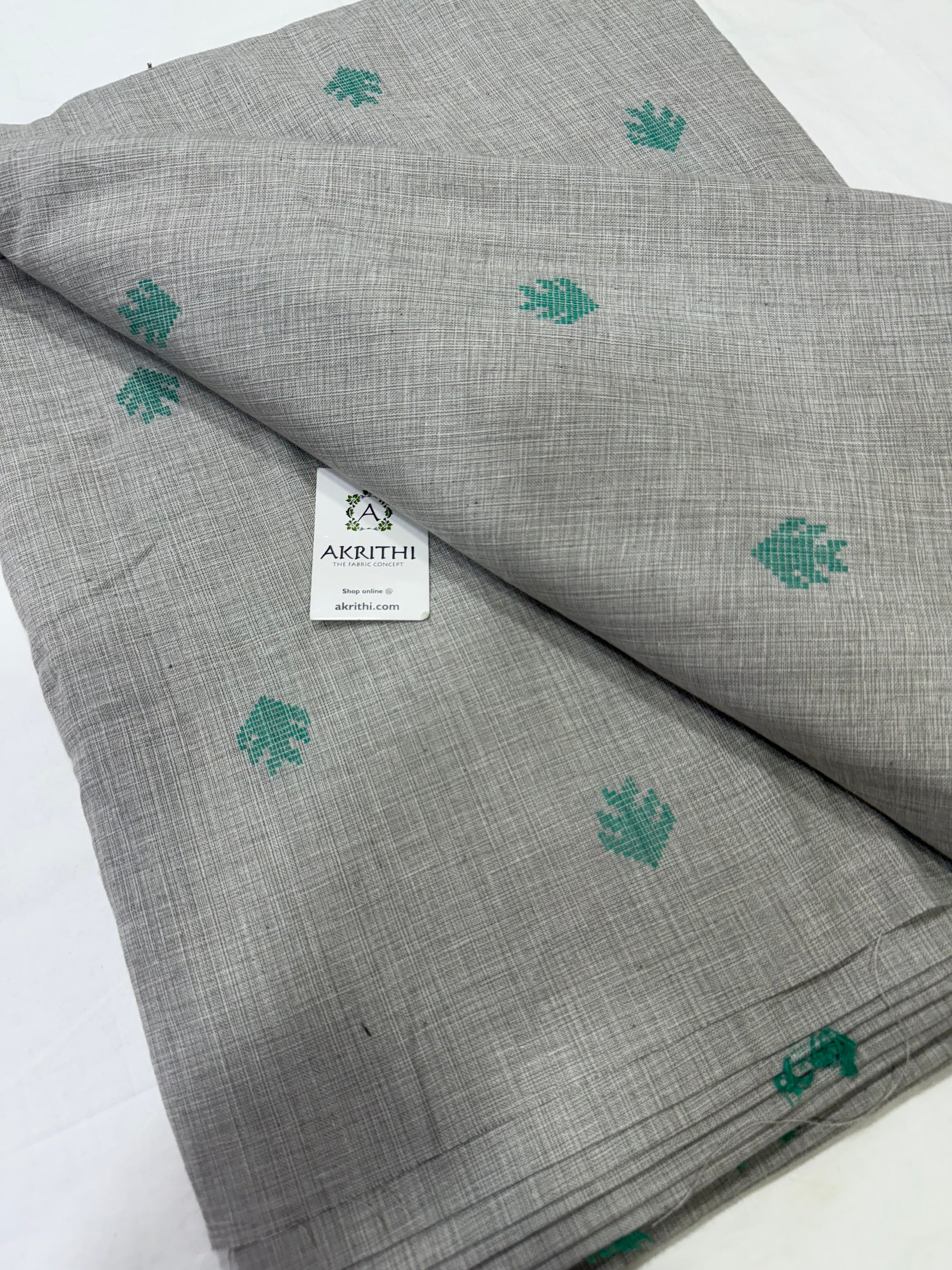 Handloom Woven pure cotton fabric