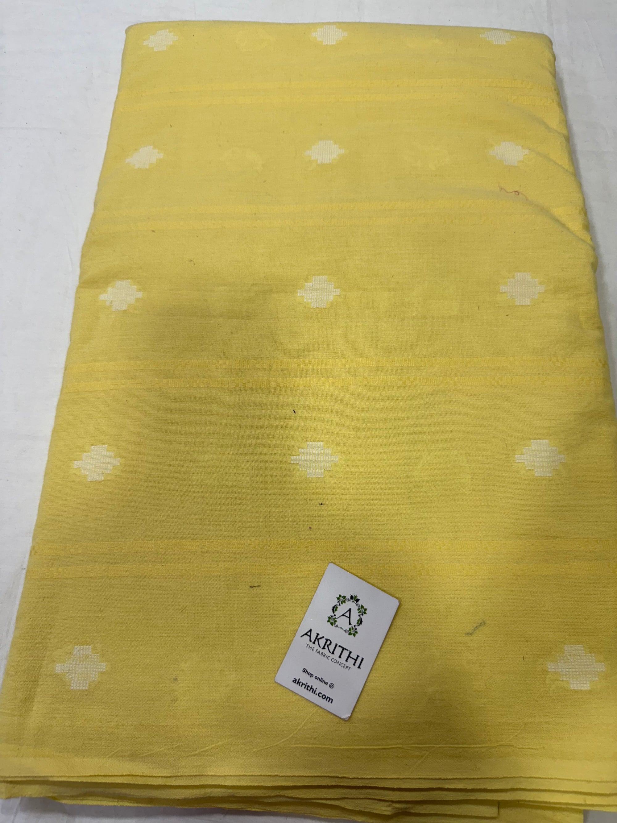 Handloom Woven pure cotton fabric