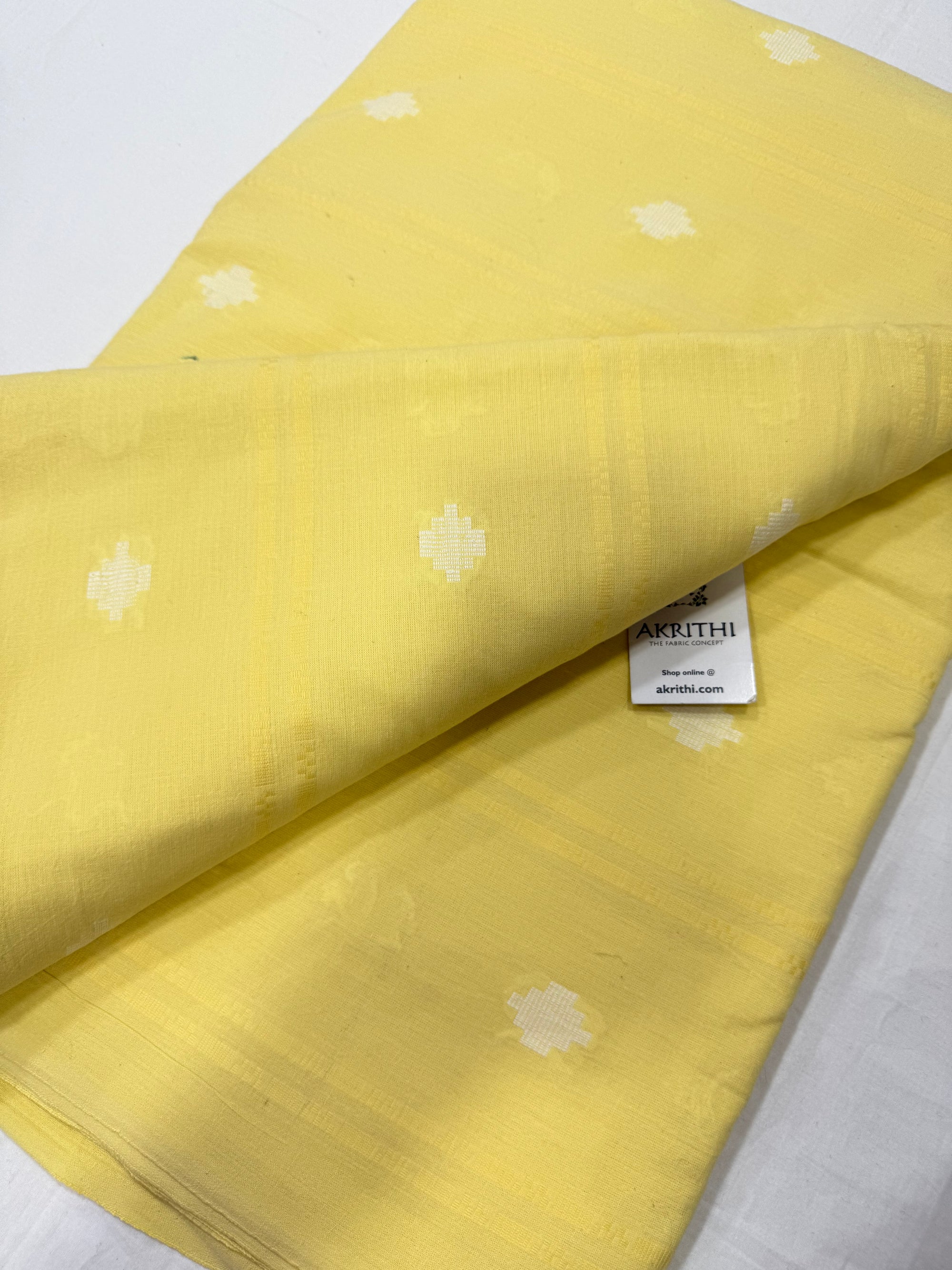 Handloom Woven pure cotton fabric