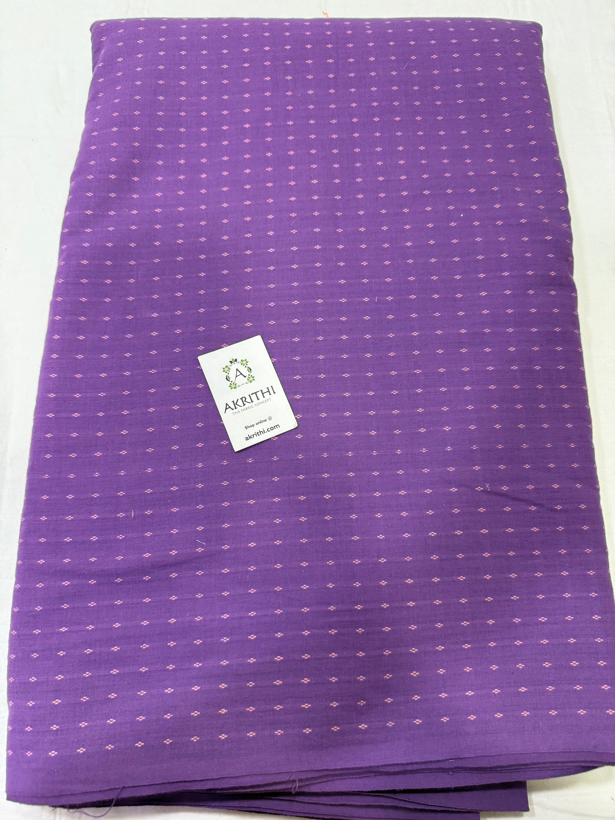Handloom Woven pure cotton fabric