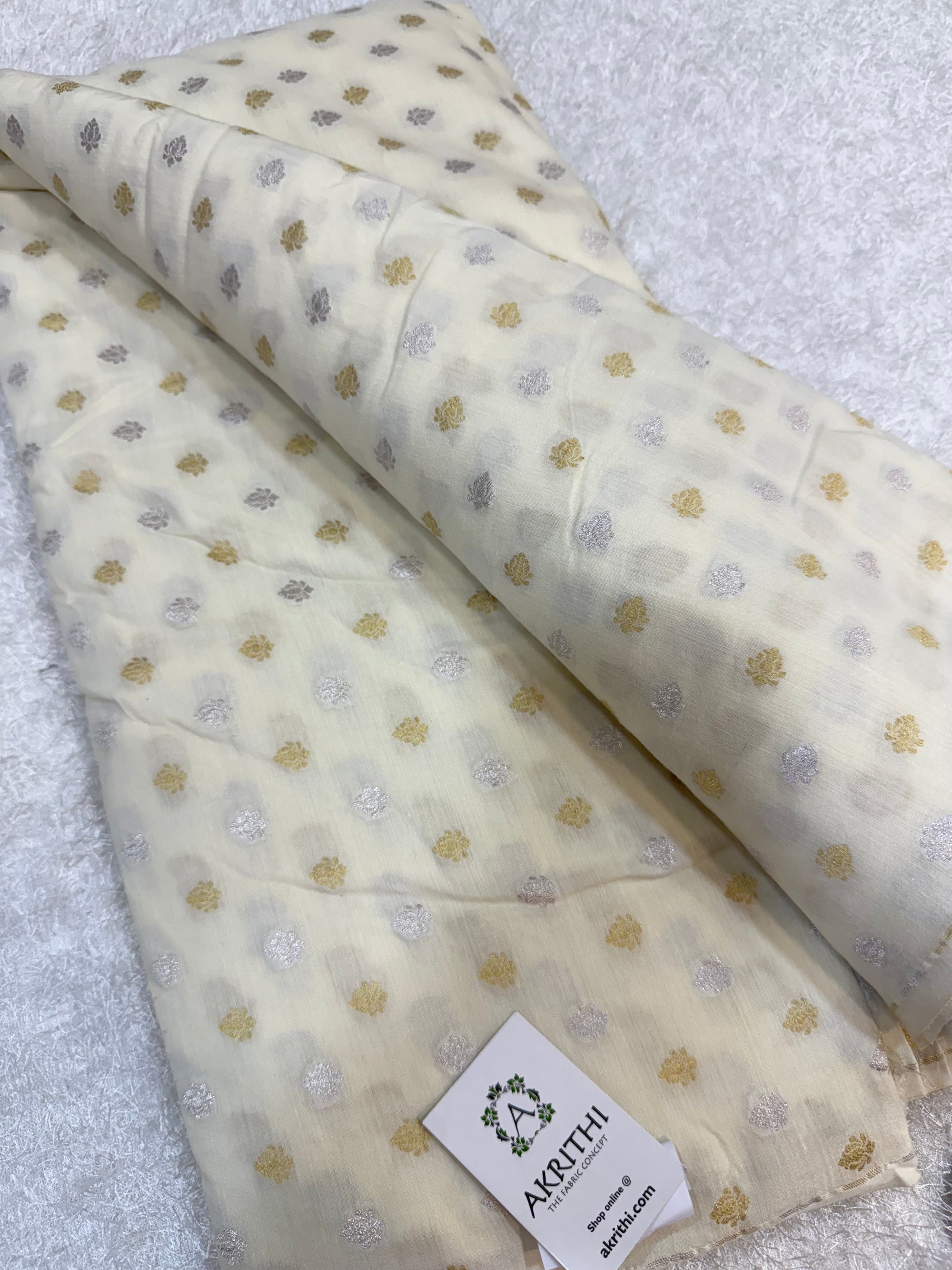 Dyeable Pure munga silk Banarasi fabric