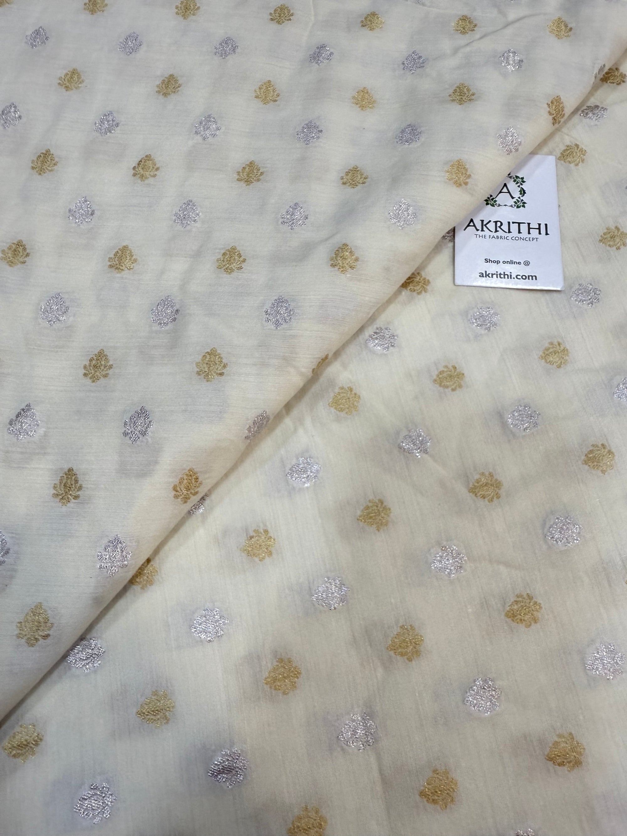 Dyeable Pure munga silk Banarasi fabric