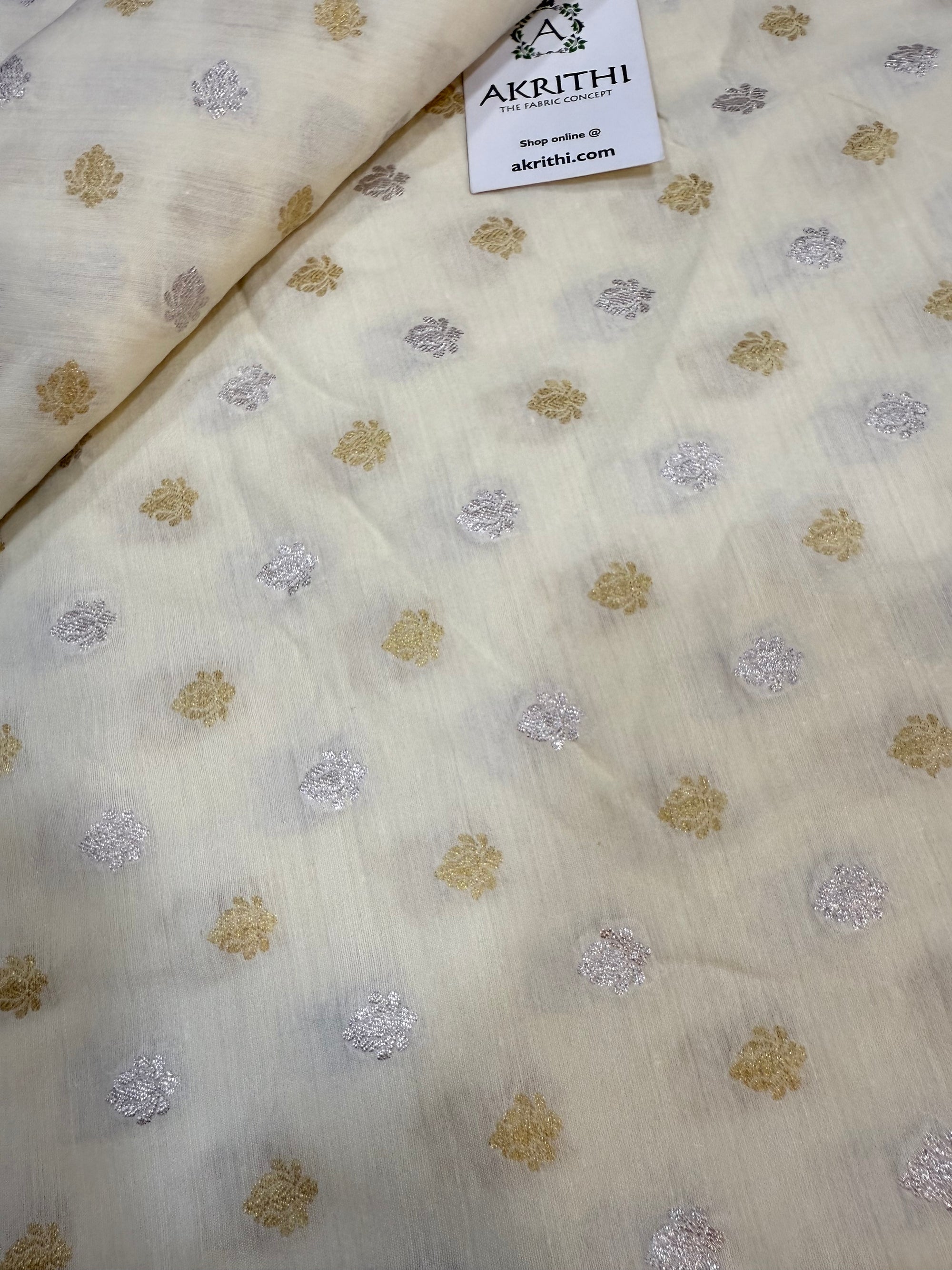 Dyeable Pure munga silk Banarasi fabric