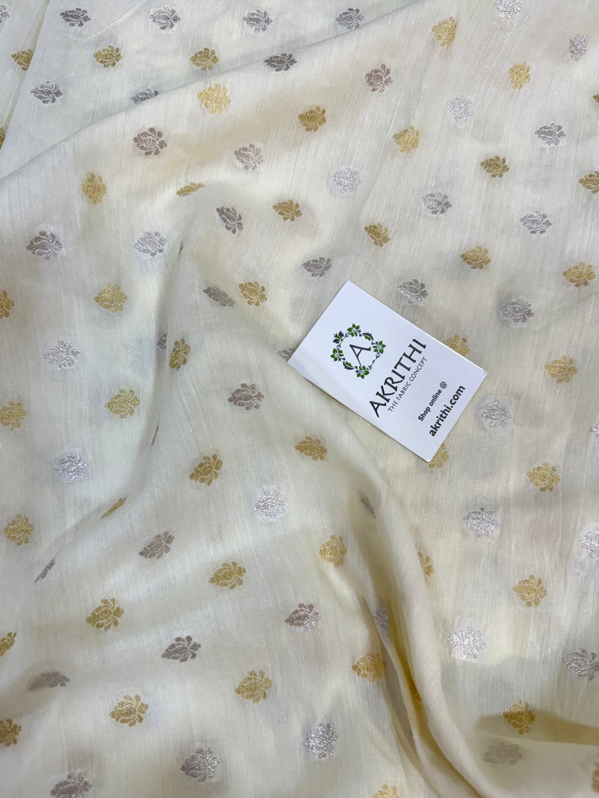 Dyeable Pure munga silk Banarasi fabric