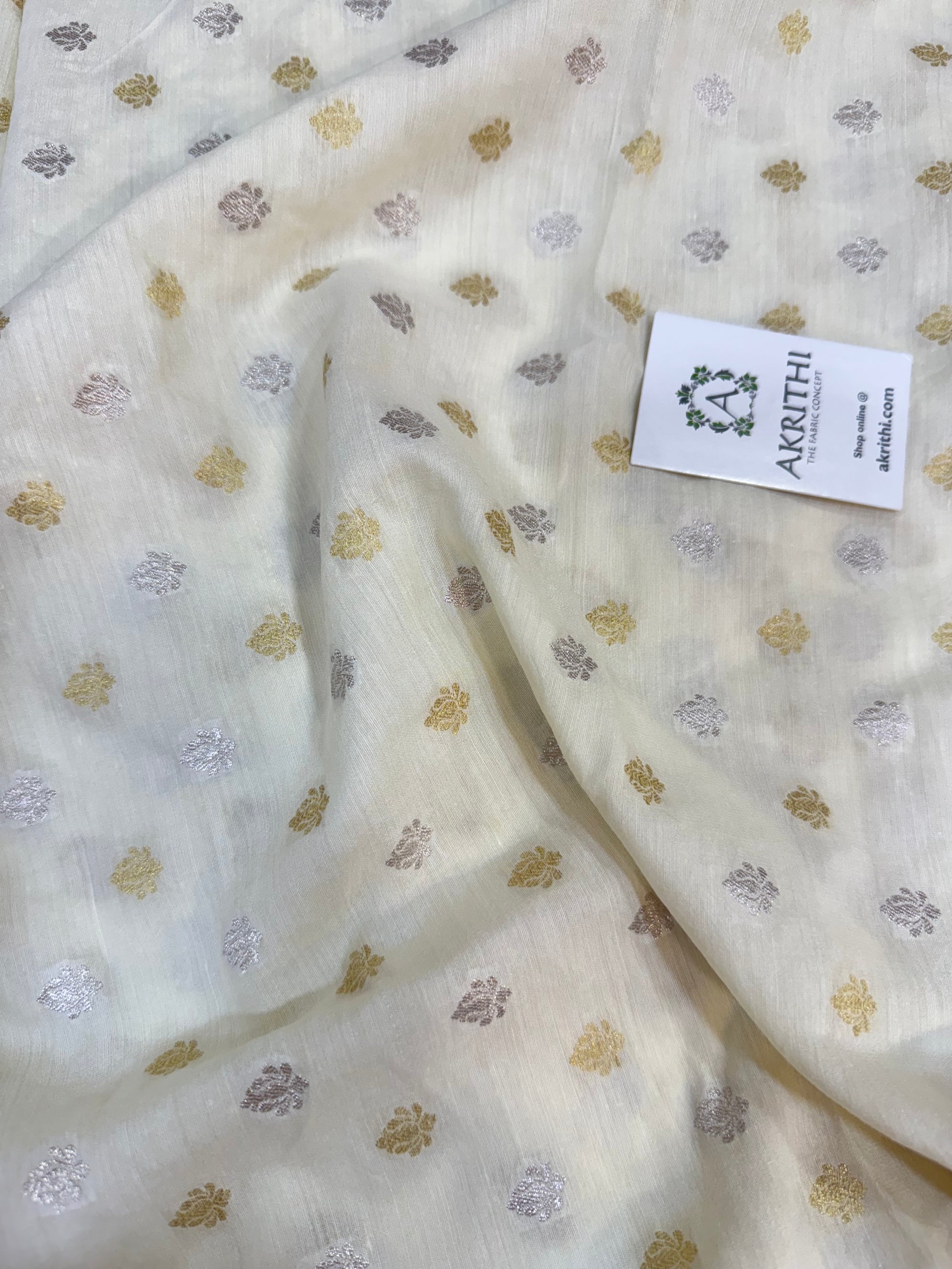Dyeable Pure munga silk Banarasi fabric