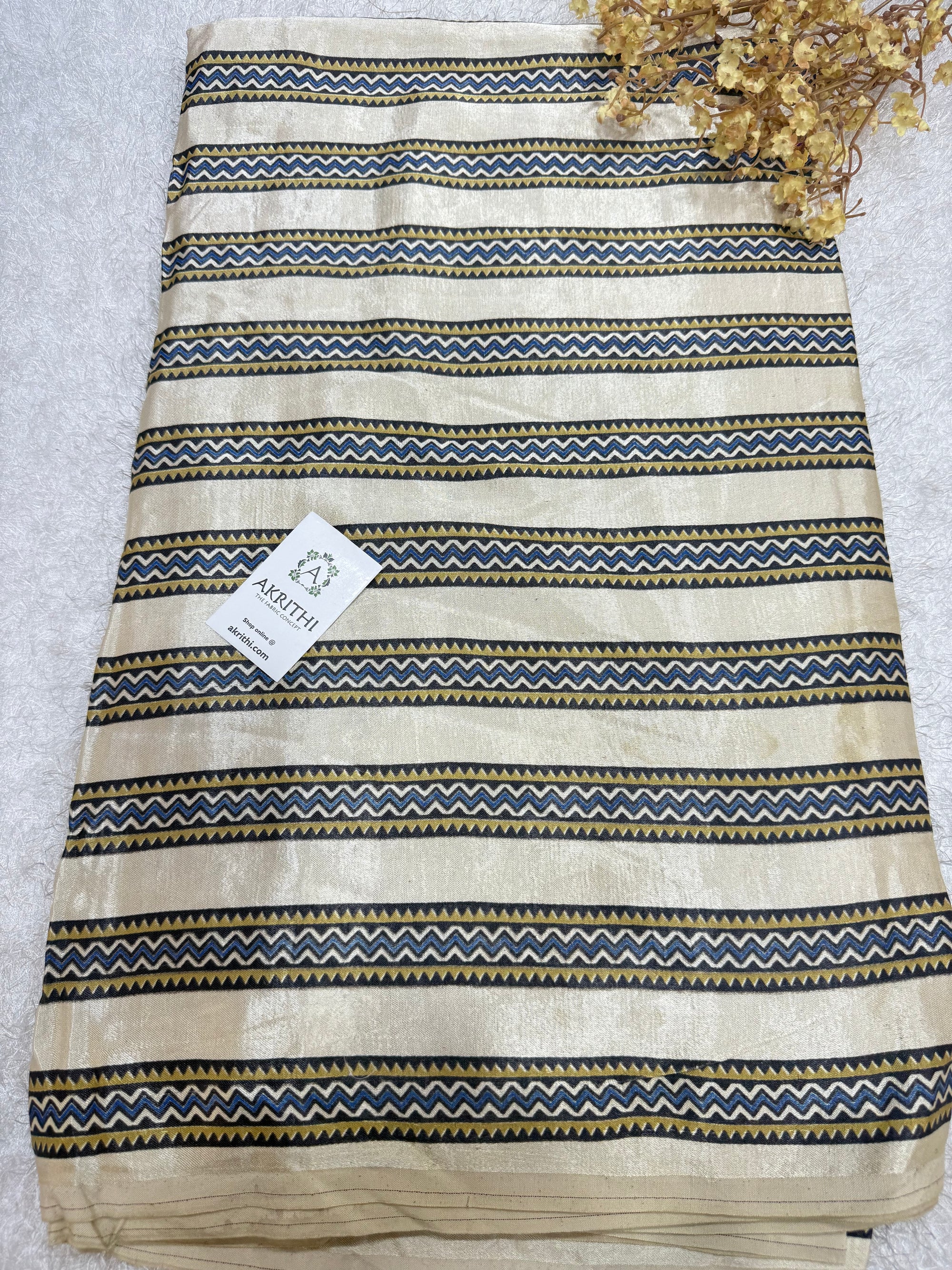 Ajrakh pure mashru silk fabric