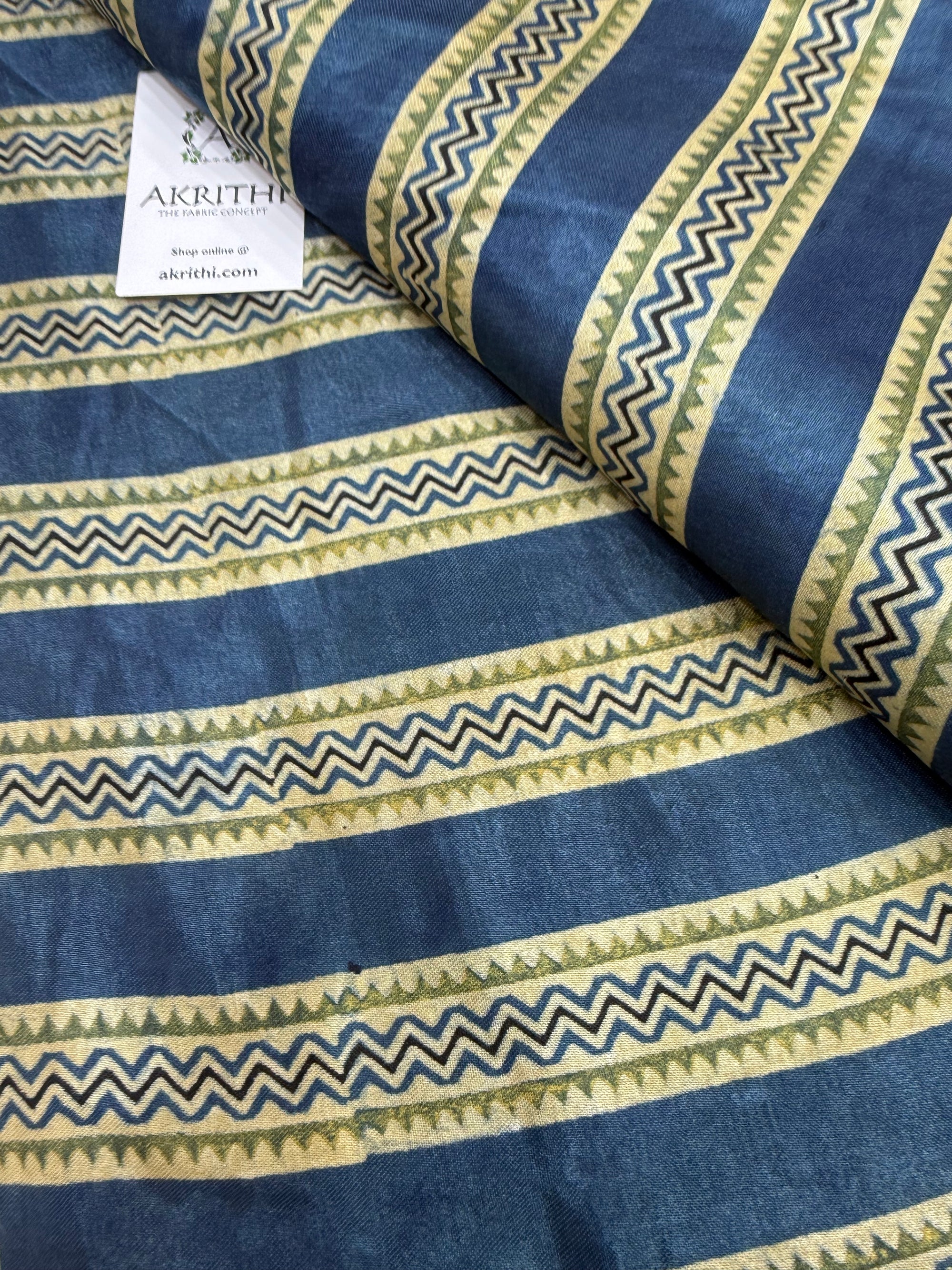 Ajrakh pure mashru silk fabric