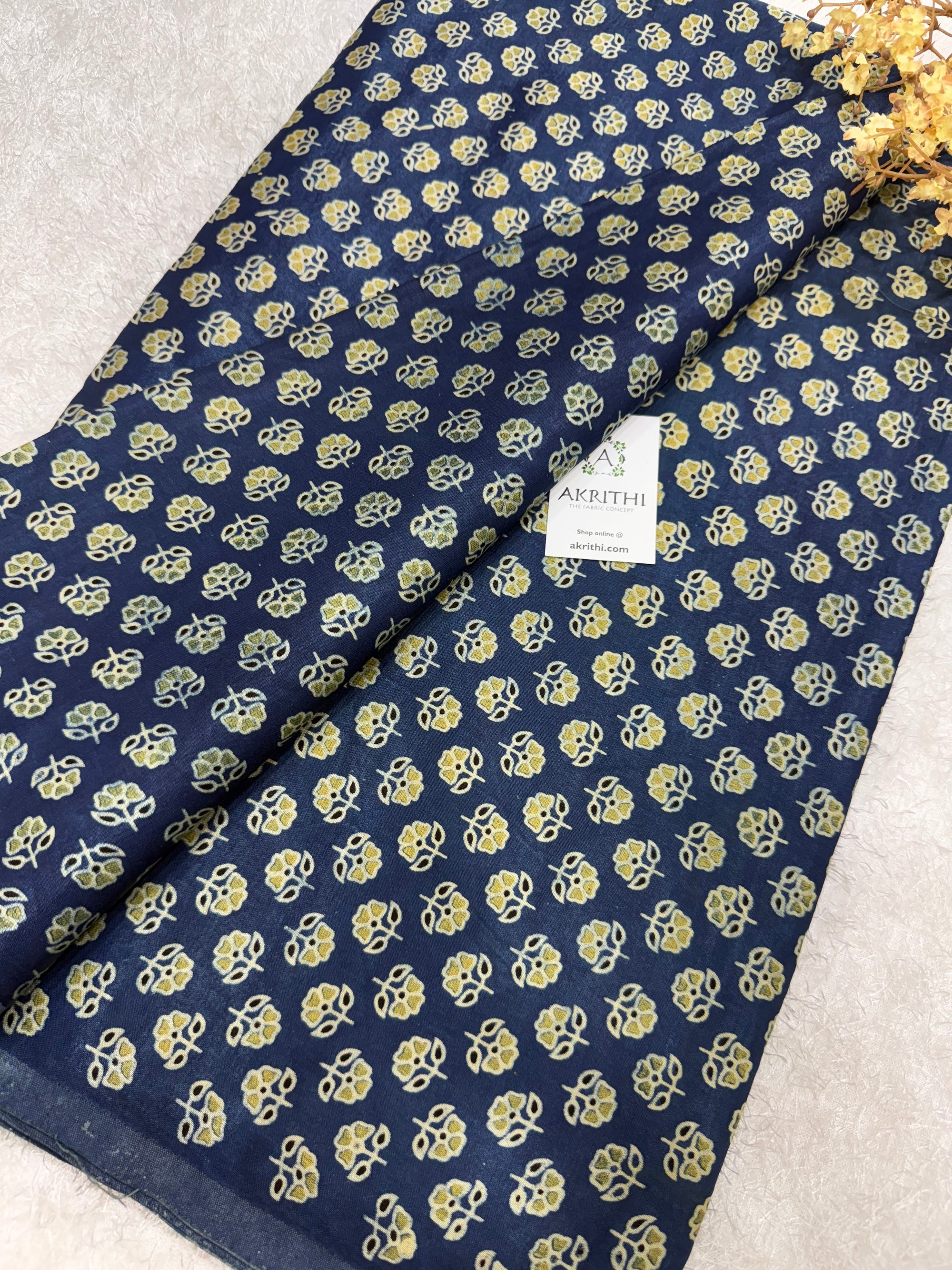 Ajrakh pure mashru silk fabric