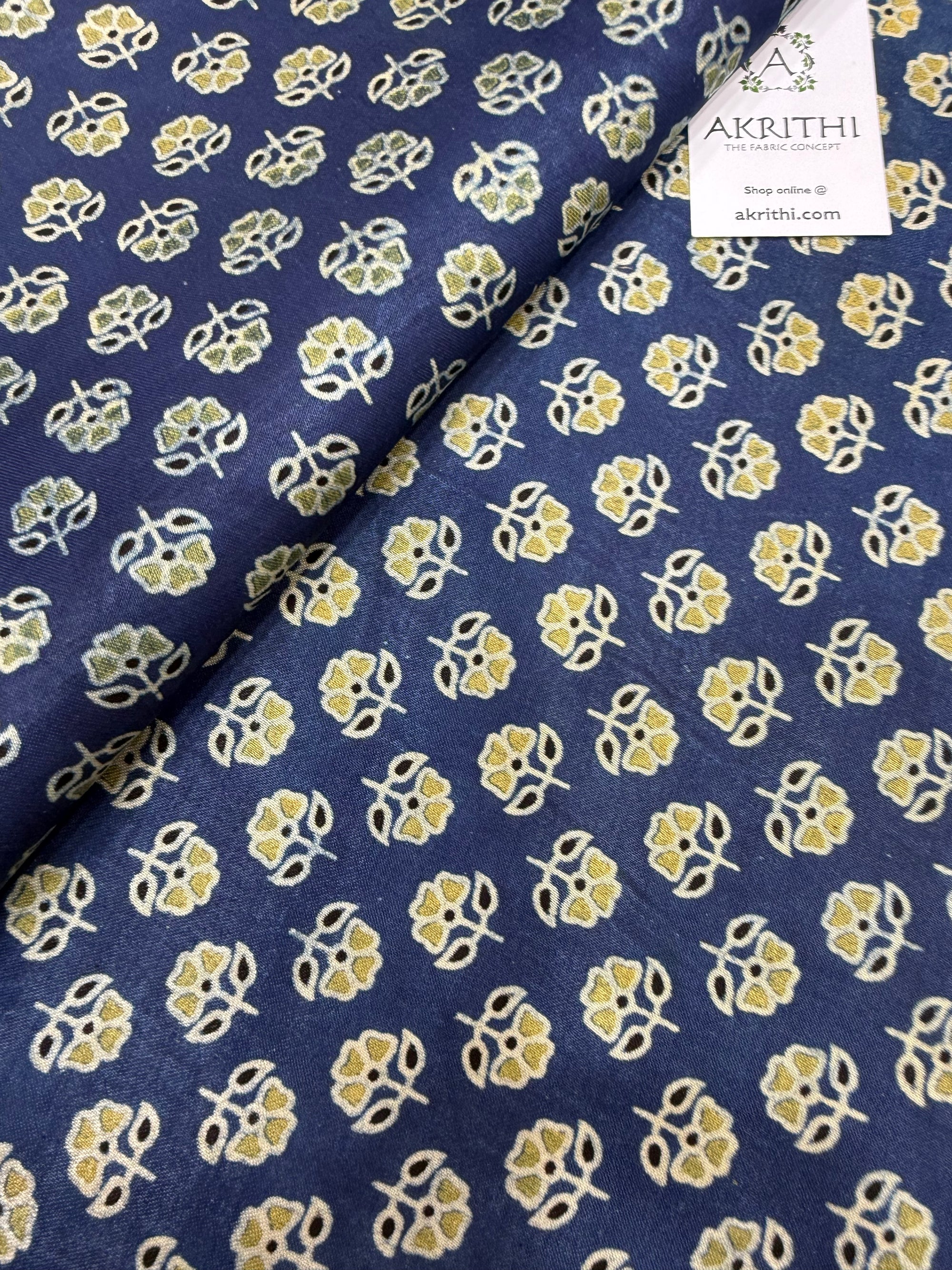 Ajrakh pure mashru silk fabric