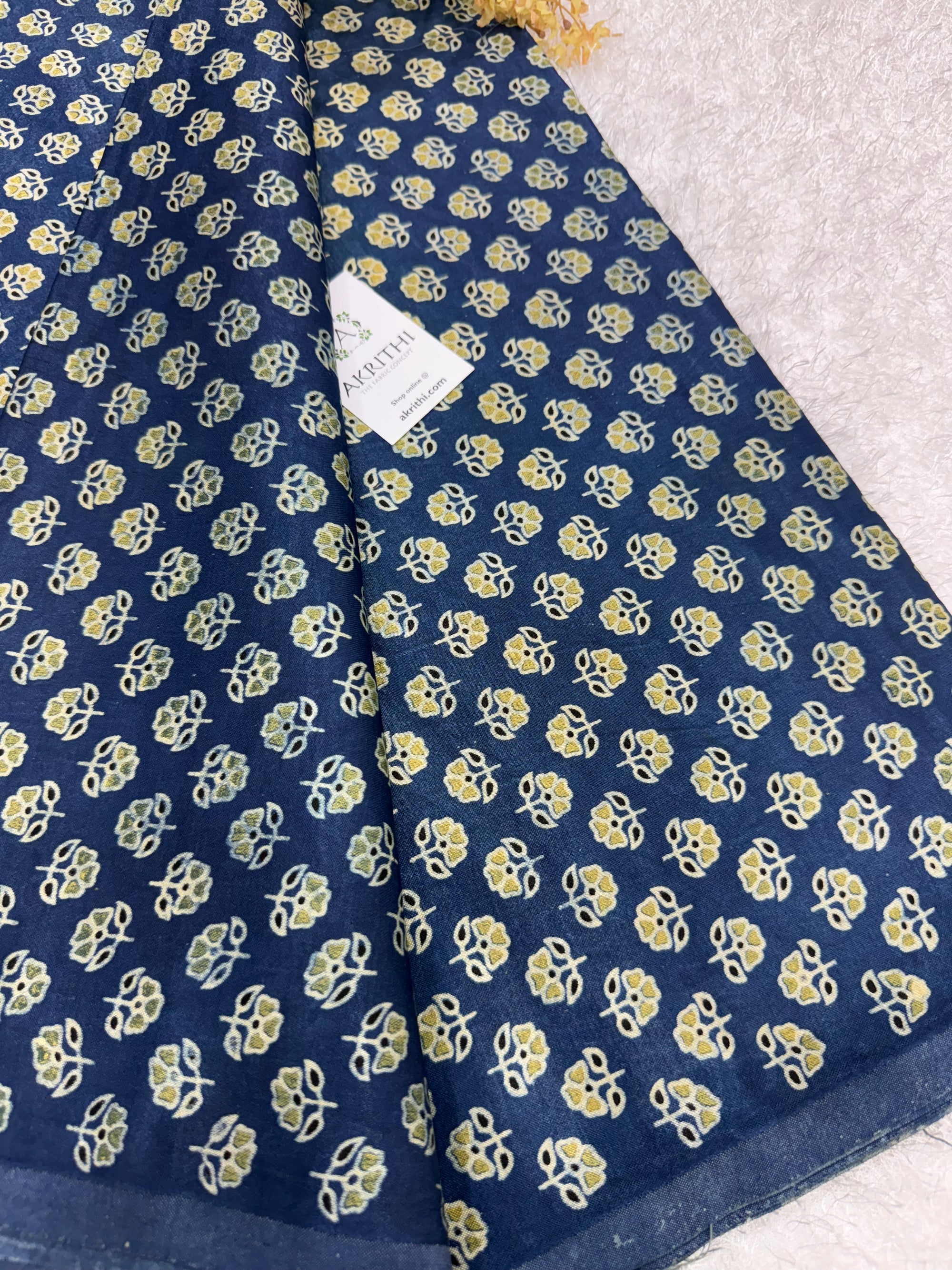 Ajrakh pure mashru silk fabric