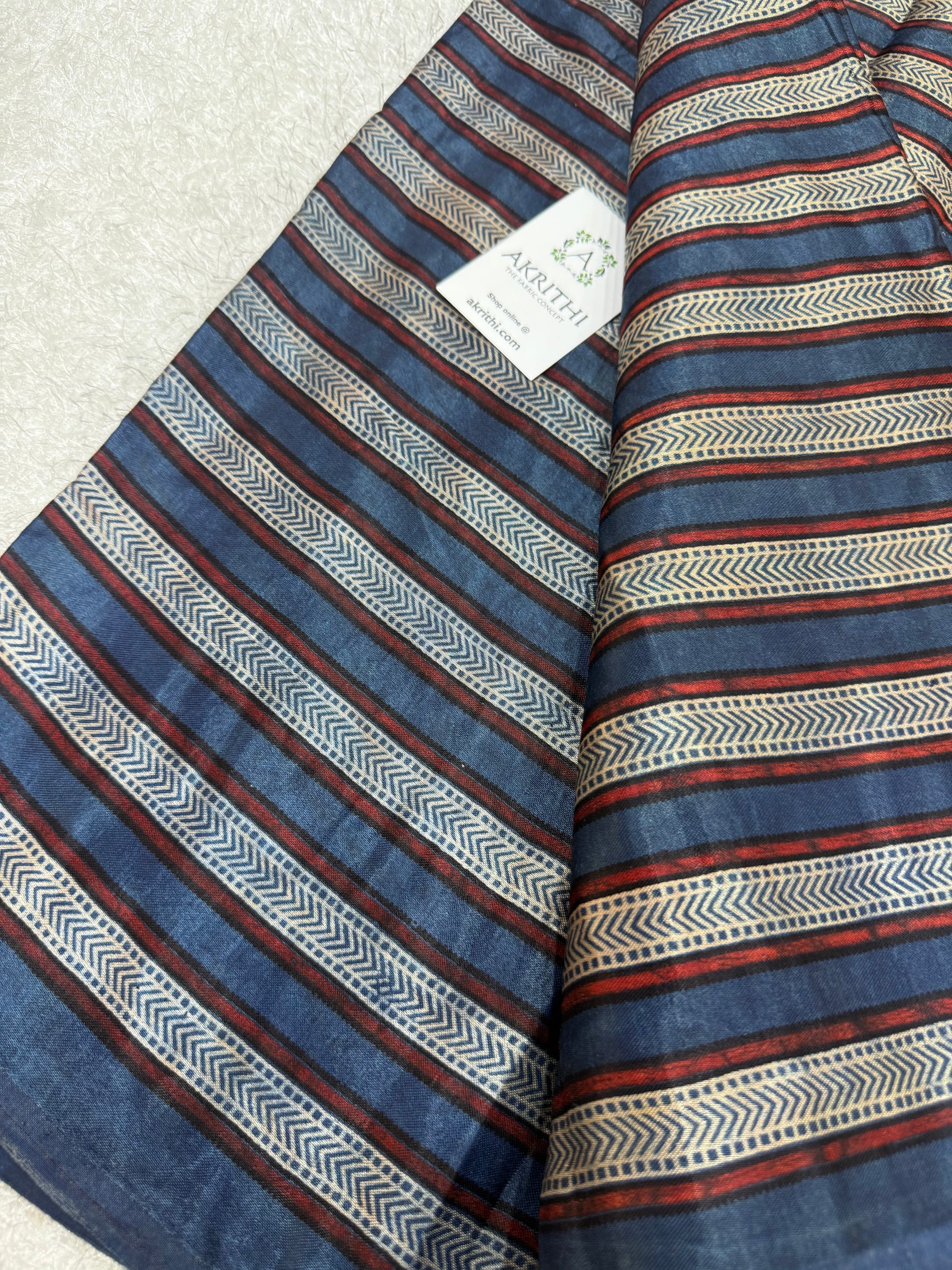 Ajrakh pure mashru silk fabric