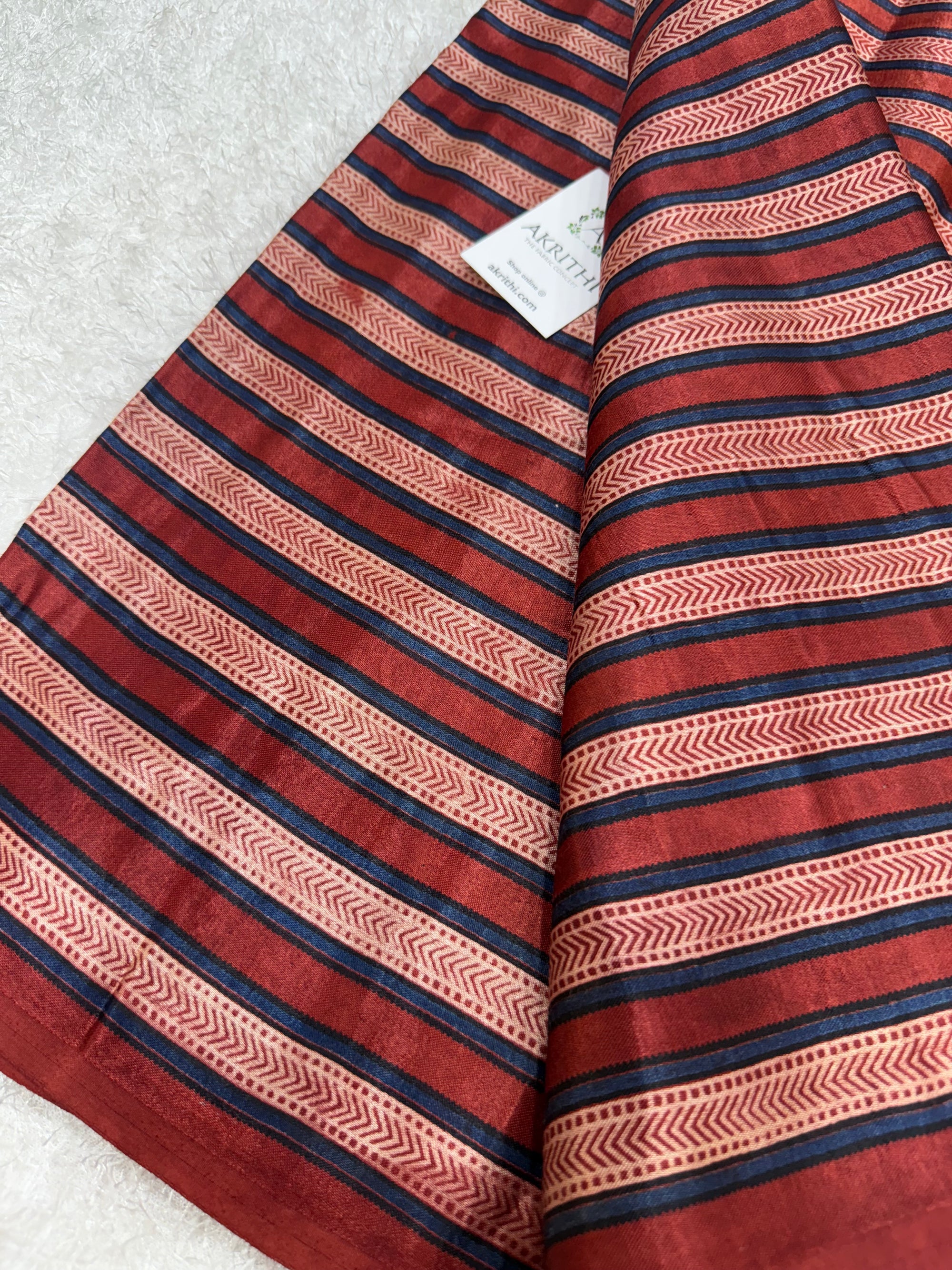 Ajrakh pure mashru silk fabric