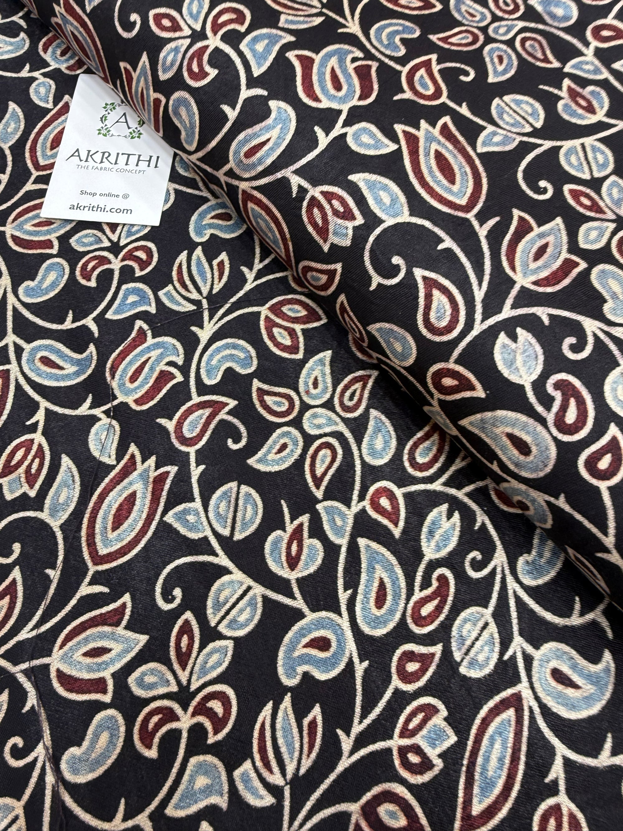 Ajrakh pure mashru silk fabric