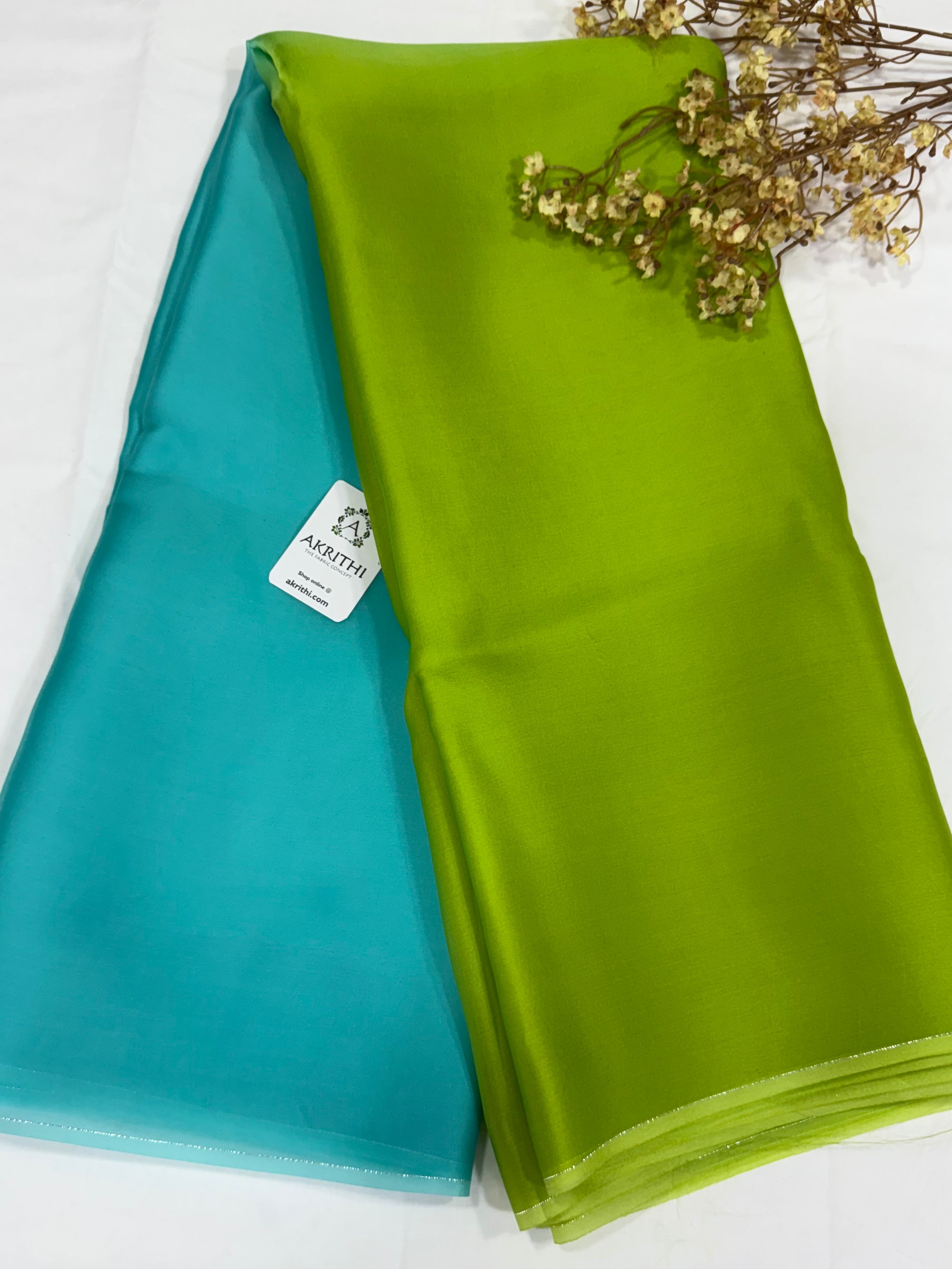 PURE SILK SATIN ORGANZA SAREE