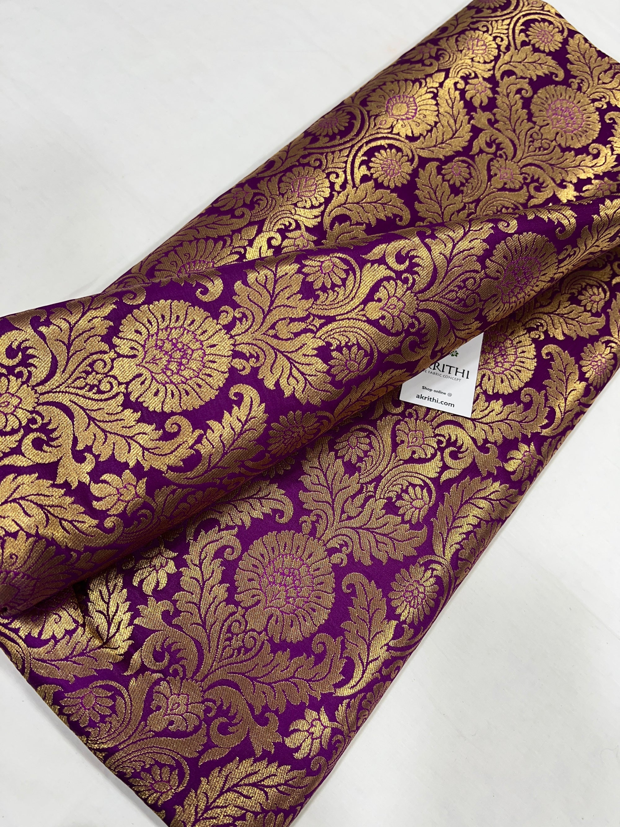 Handloom Banarasi brocade fabric