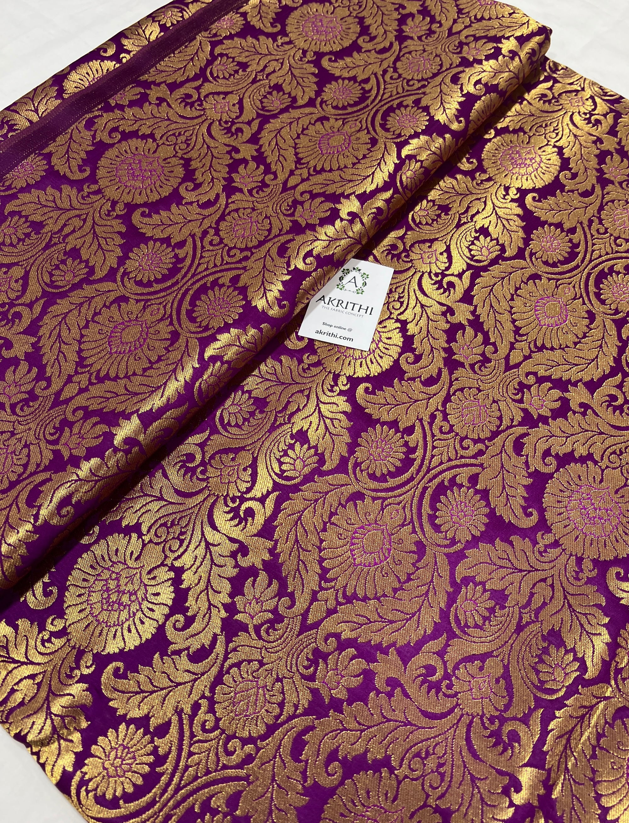 Handloom Banarasi brocade fabric