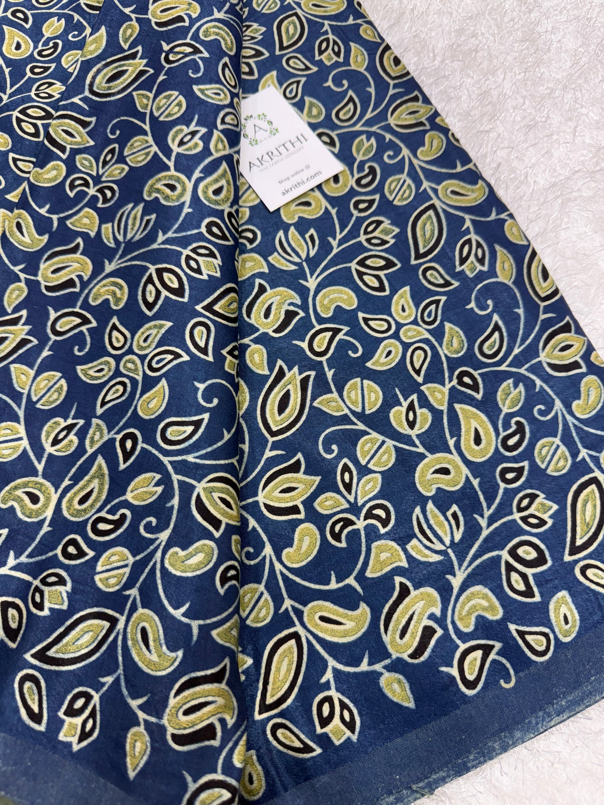 Ajrakh pure mashru silk fabric