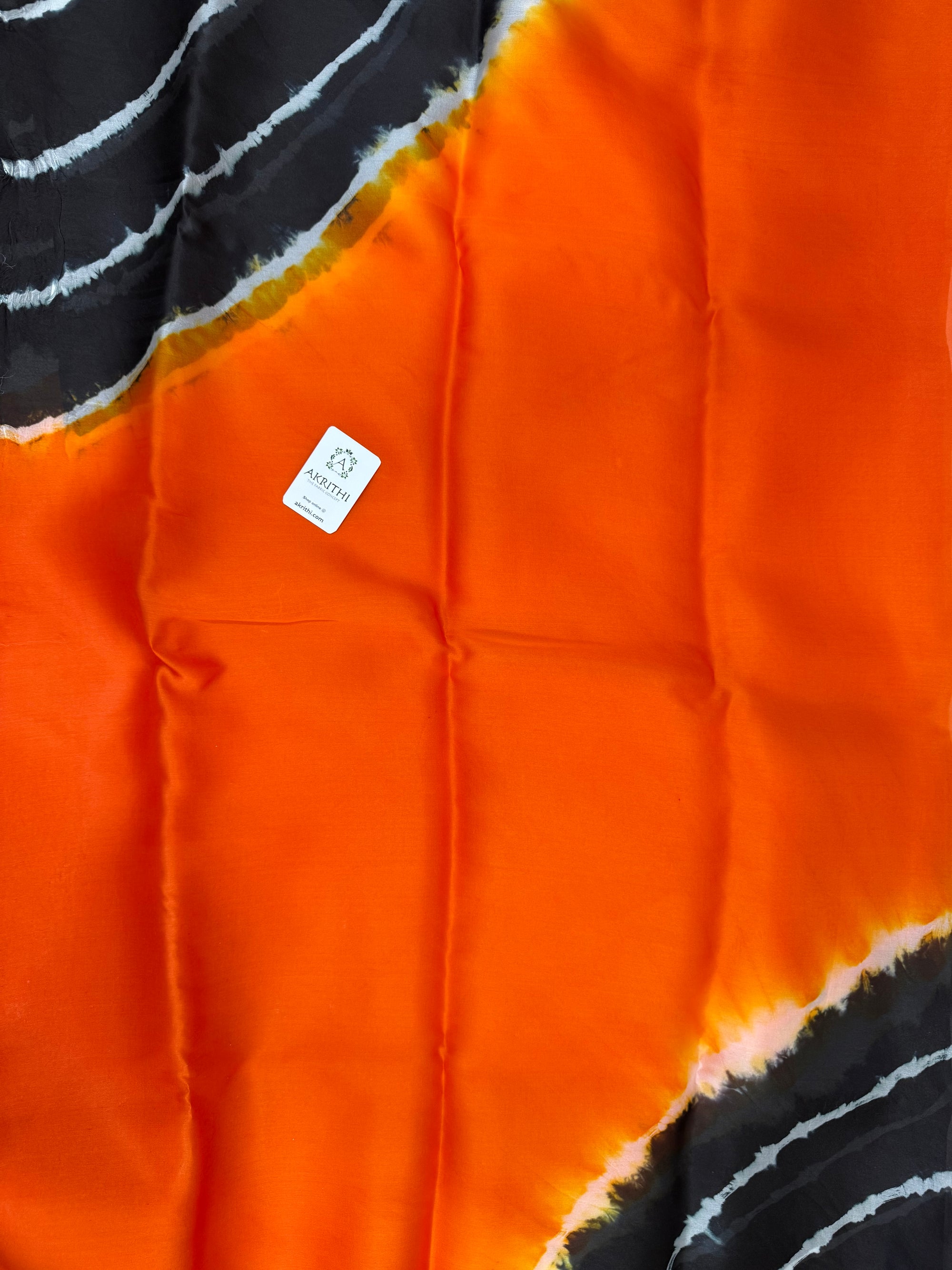 PURE SILK SATIN ORGANZA TIE AND DYE SAREE