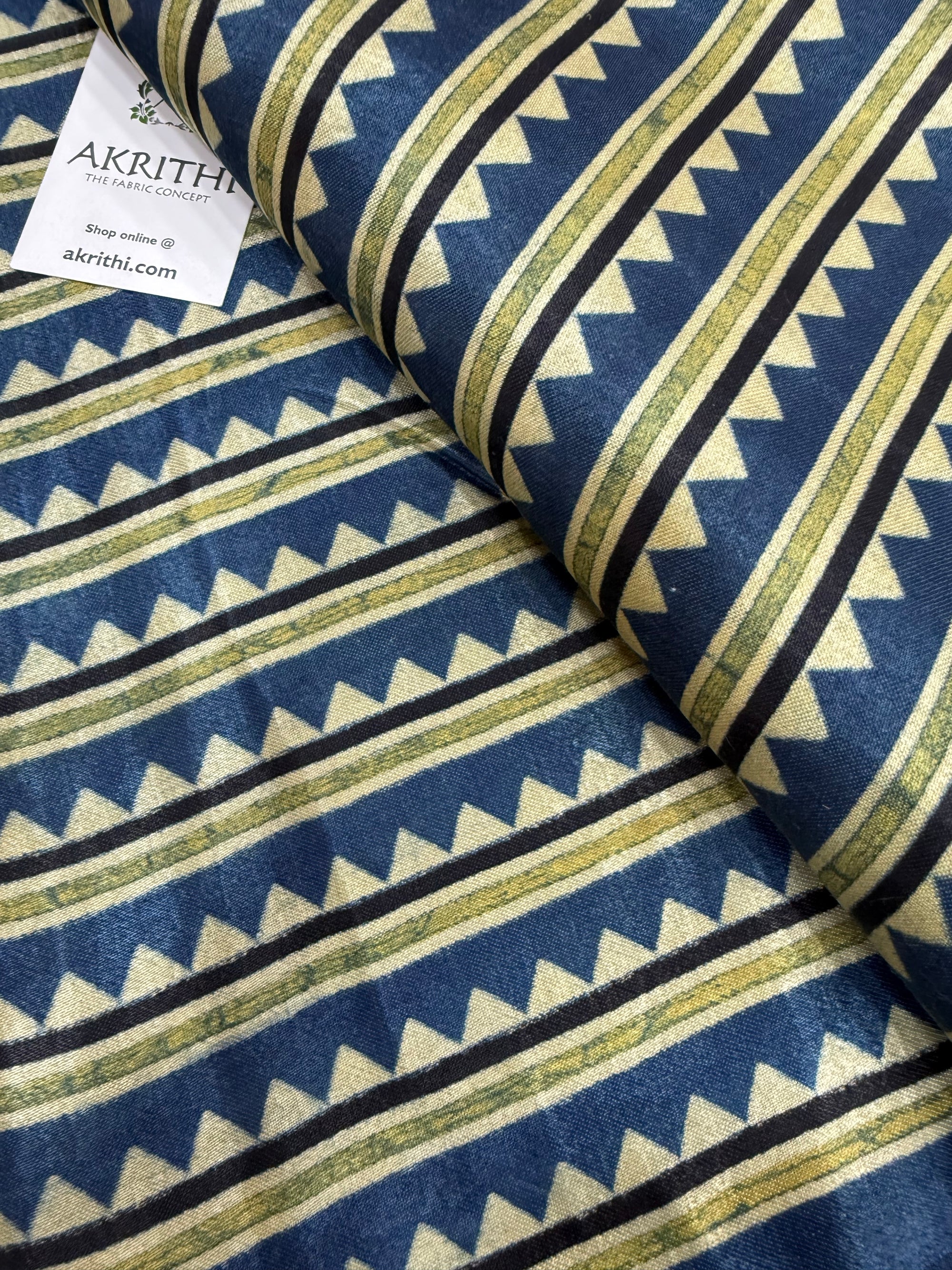 Ajrakh pure mashru silk fabric