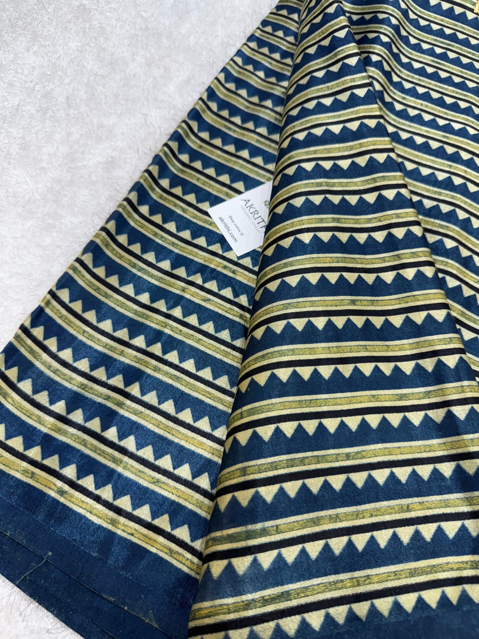 Ajrakh pure mashru silk fabric