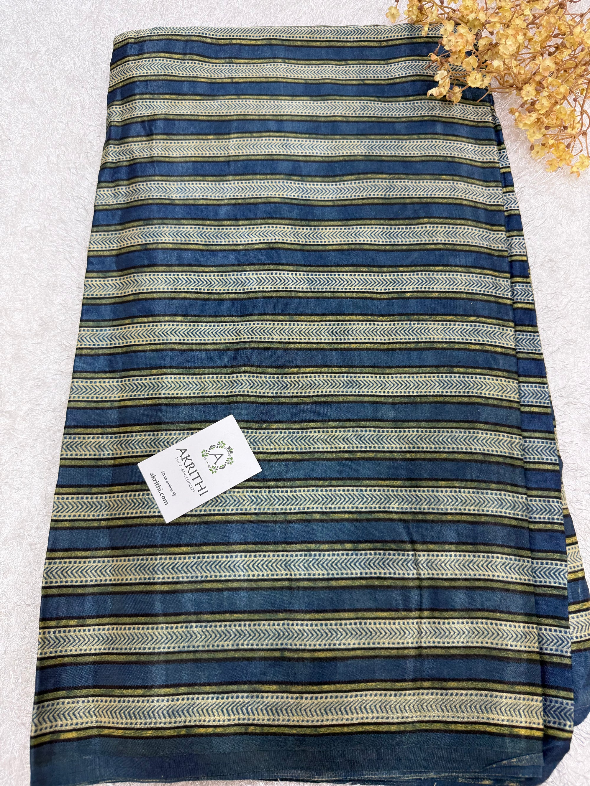 Ajrakh pure mashru silk fabric