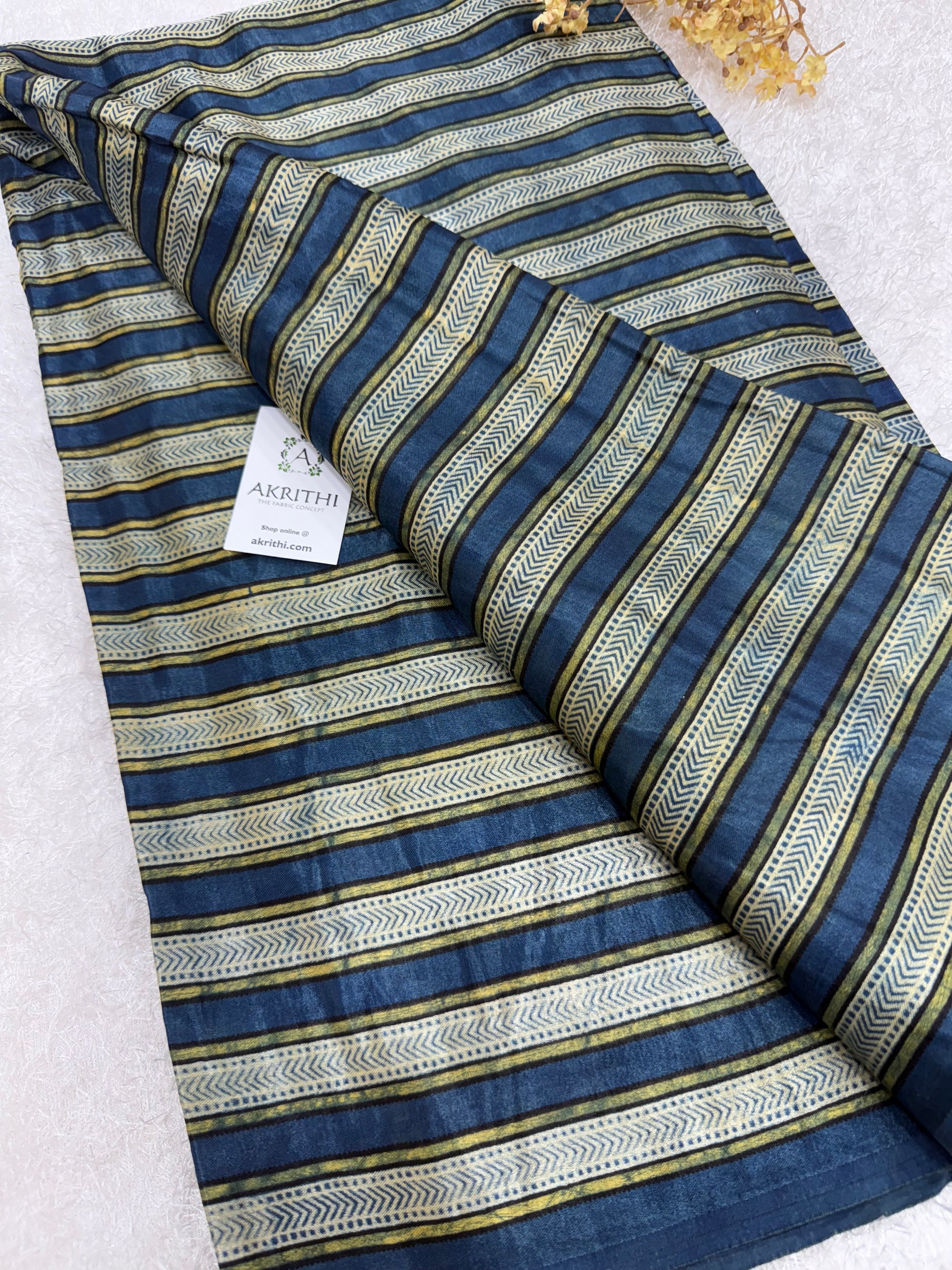 Ajrakh pure mashru silk fabric