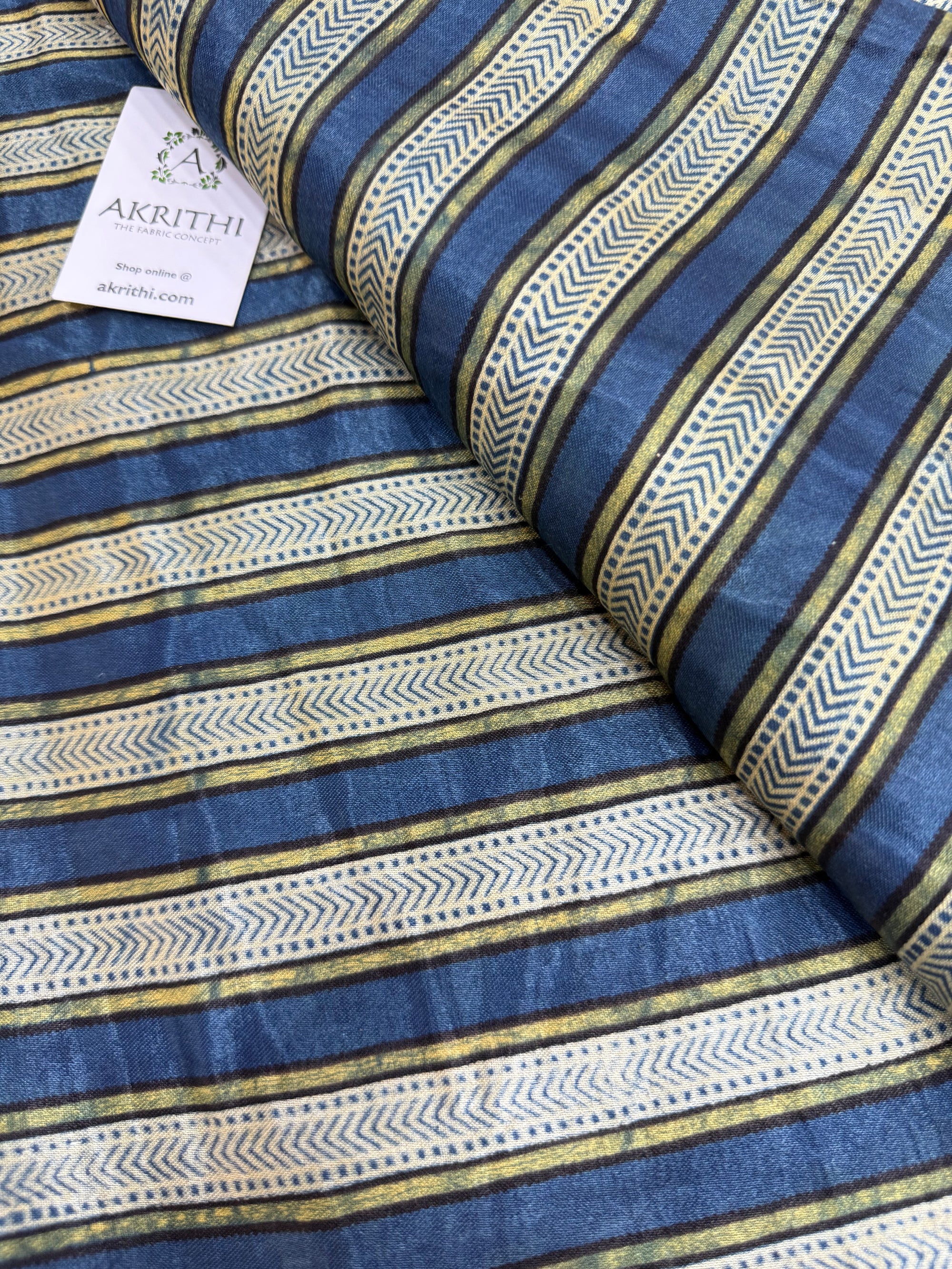Ajrakh pure mashru silk fabric