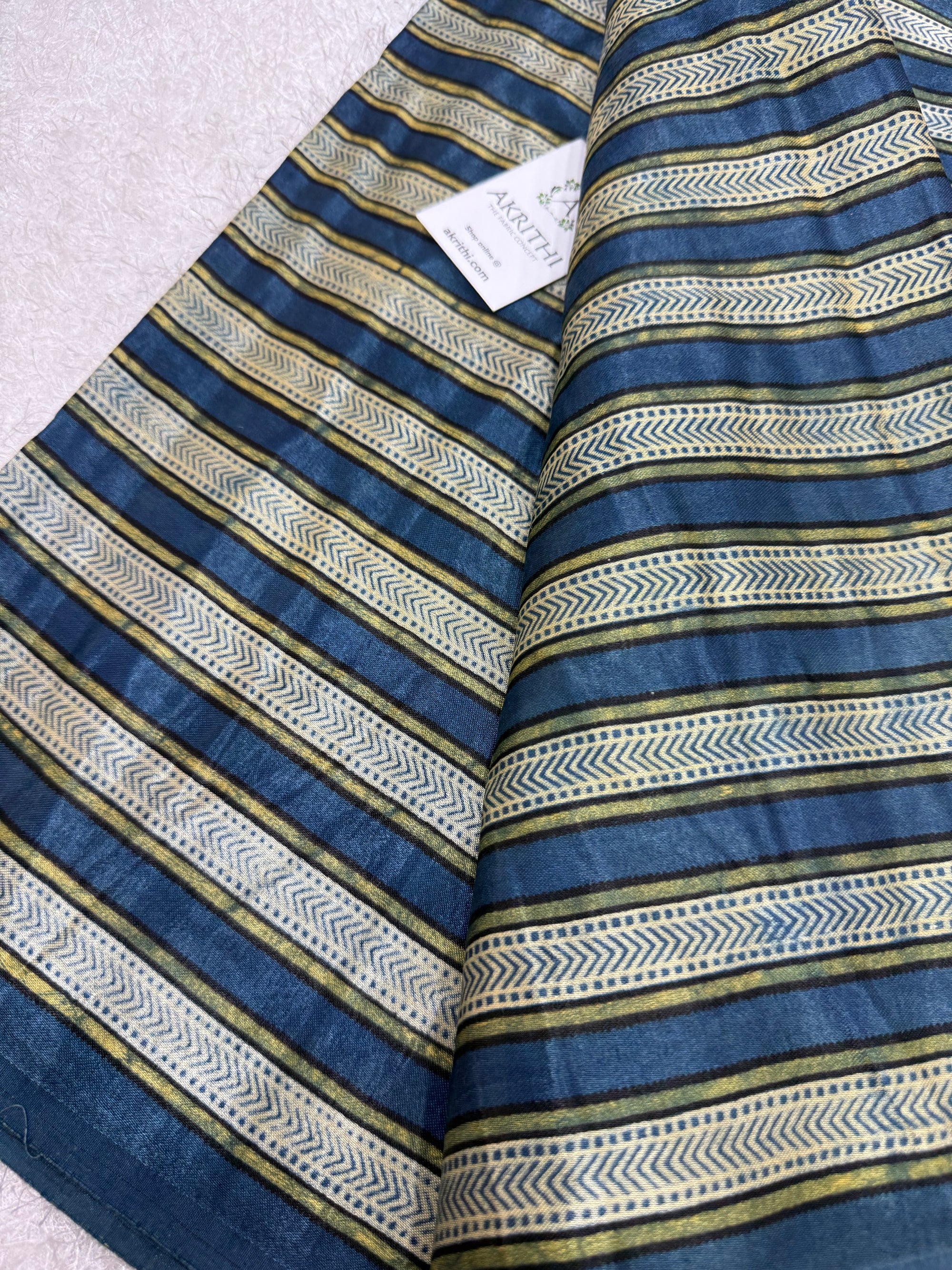 Ajrakh pure mashru silk fabric
