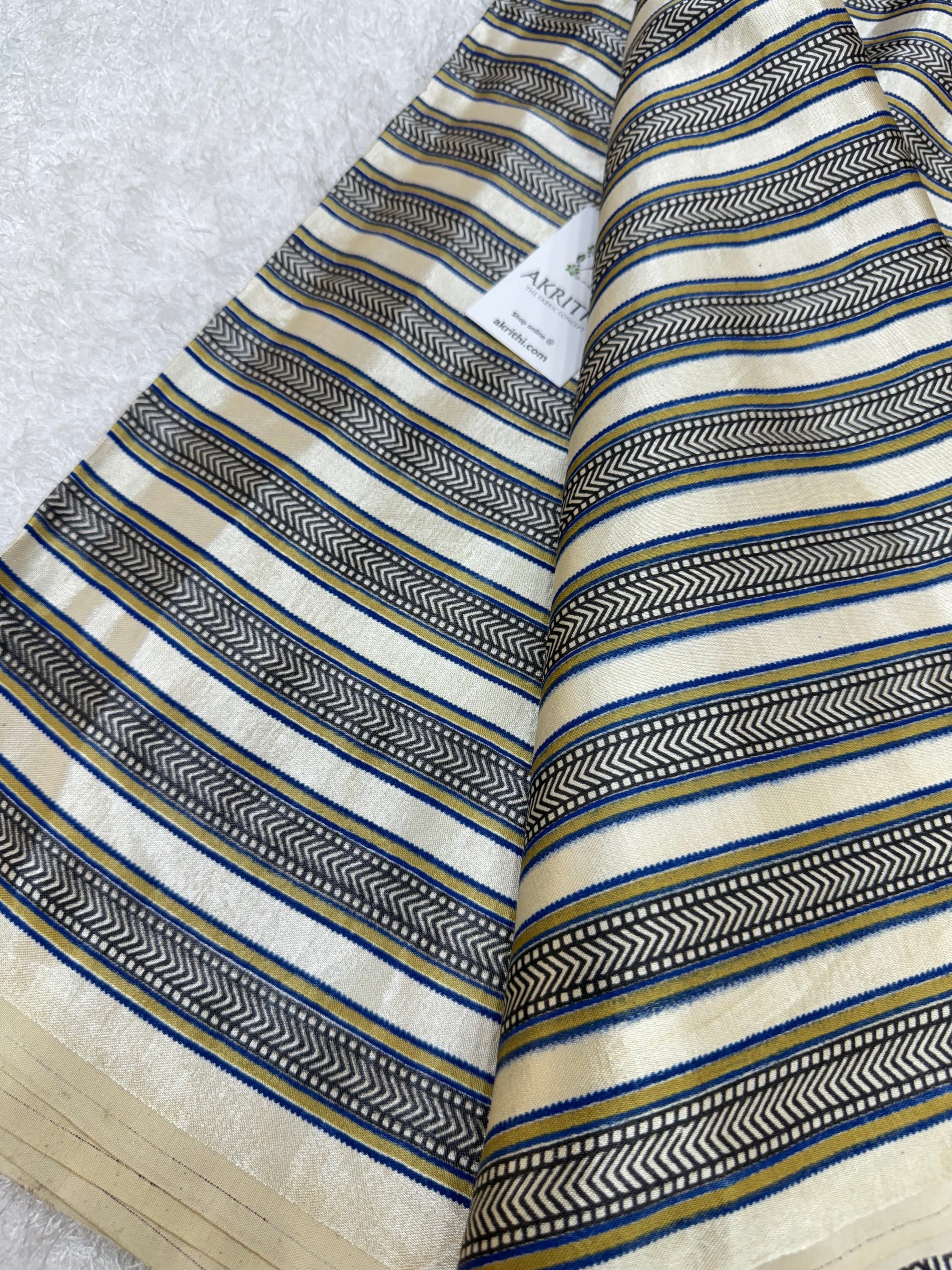 Ajrakh pure mashru silk fabric