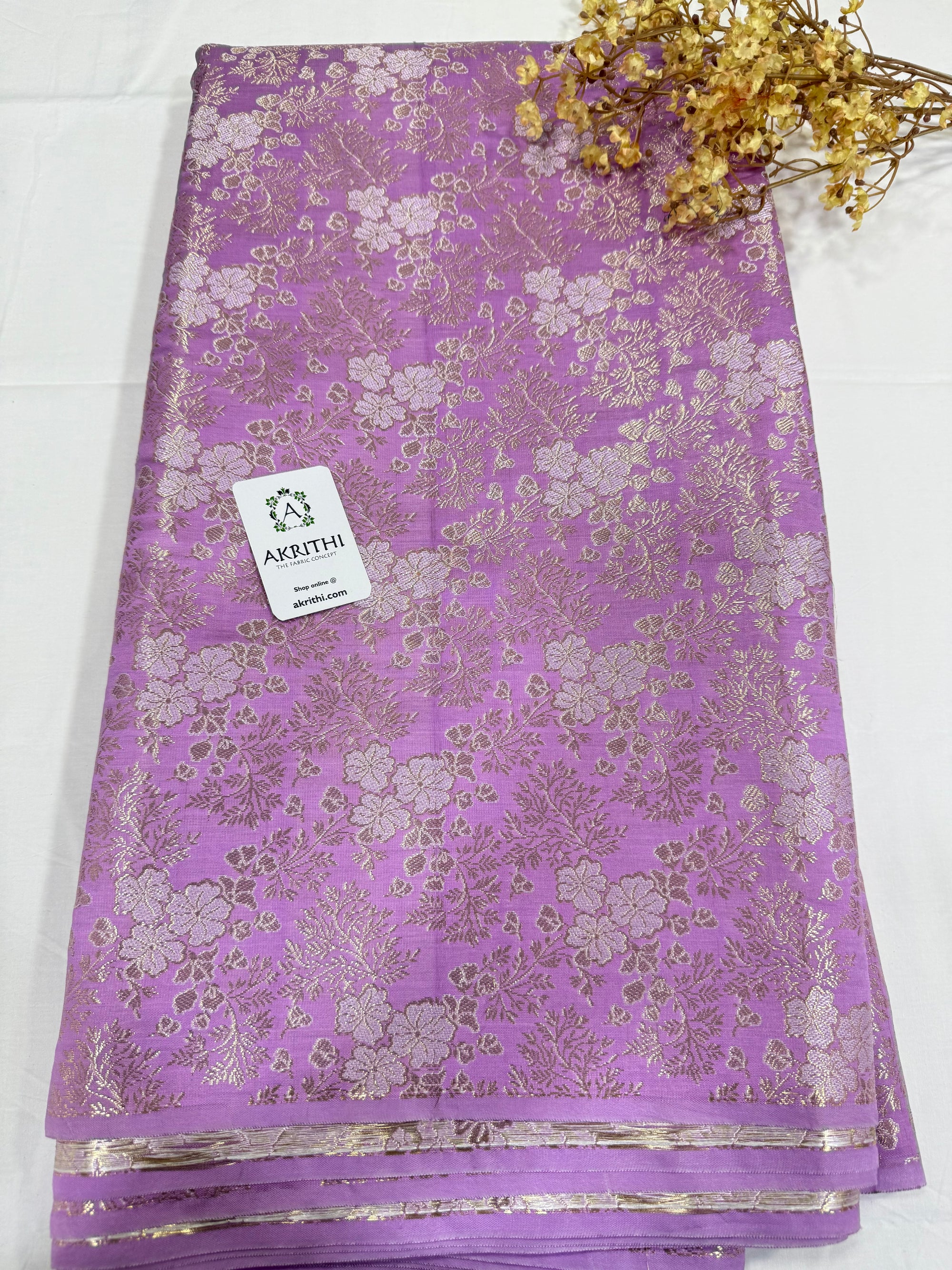 Pure Banarasi brocade fabric