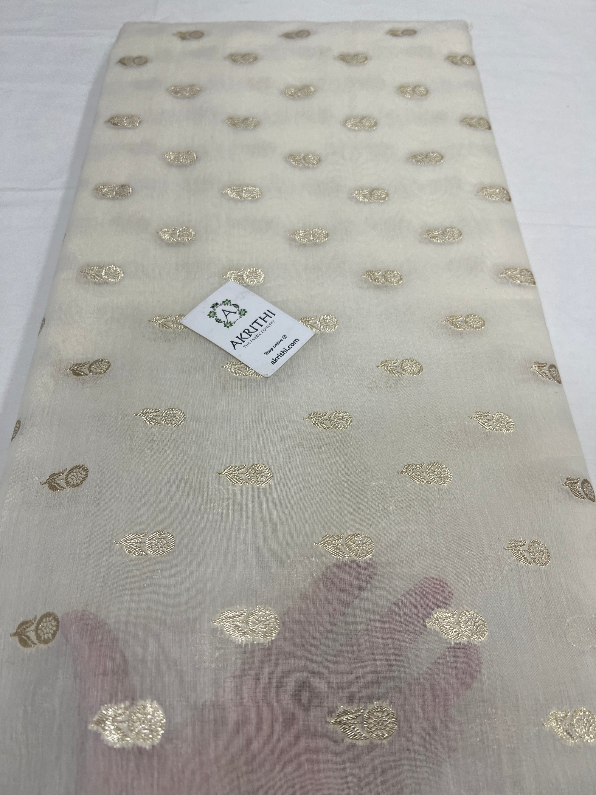 Dyeable banarasi Handloom chanderi lurex fabric